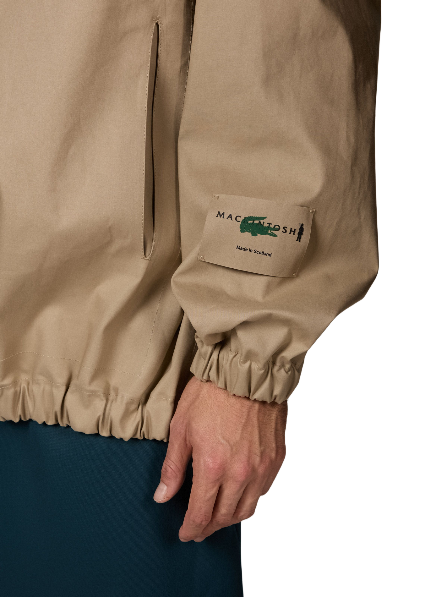 Pull-on cotton jacket LACOSTE Beige