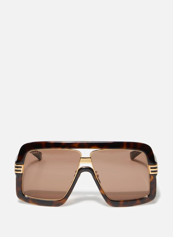 Lunette gucci homme marron sales