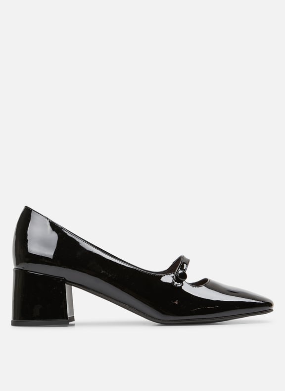 Babies noires discount vernies femme