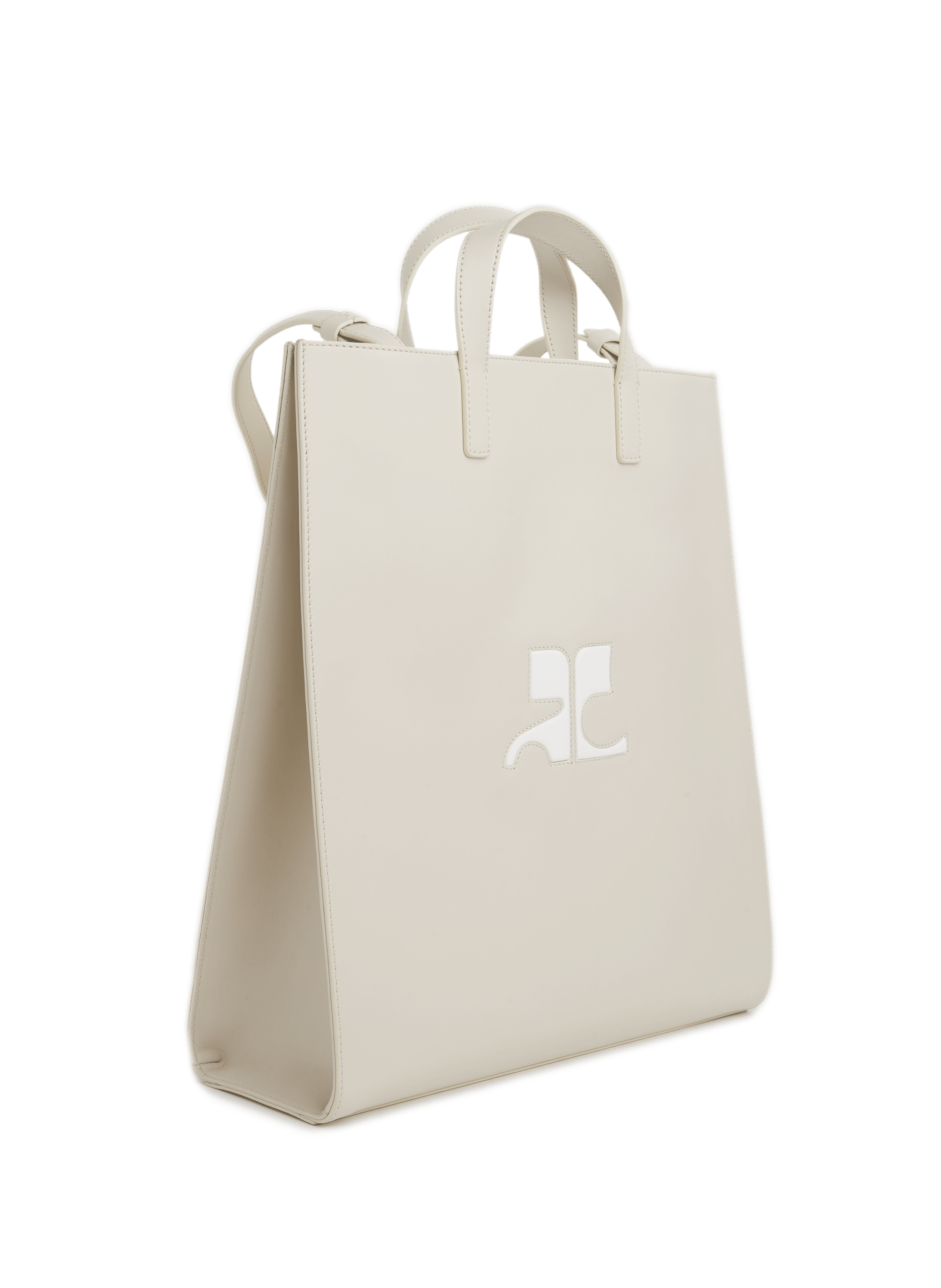 Sac cabas en cuir  COURRÈGES Gris