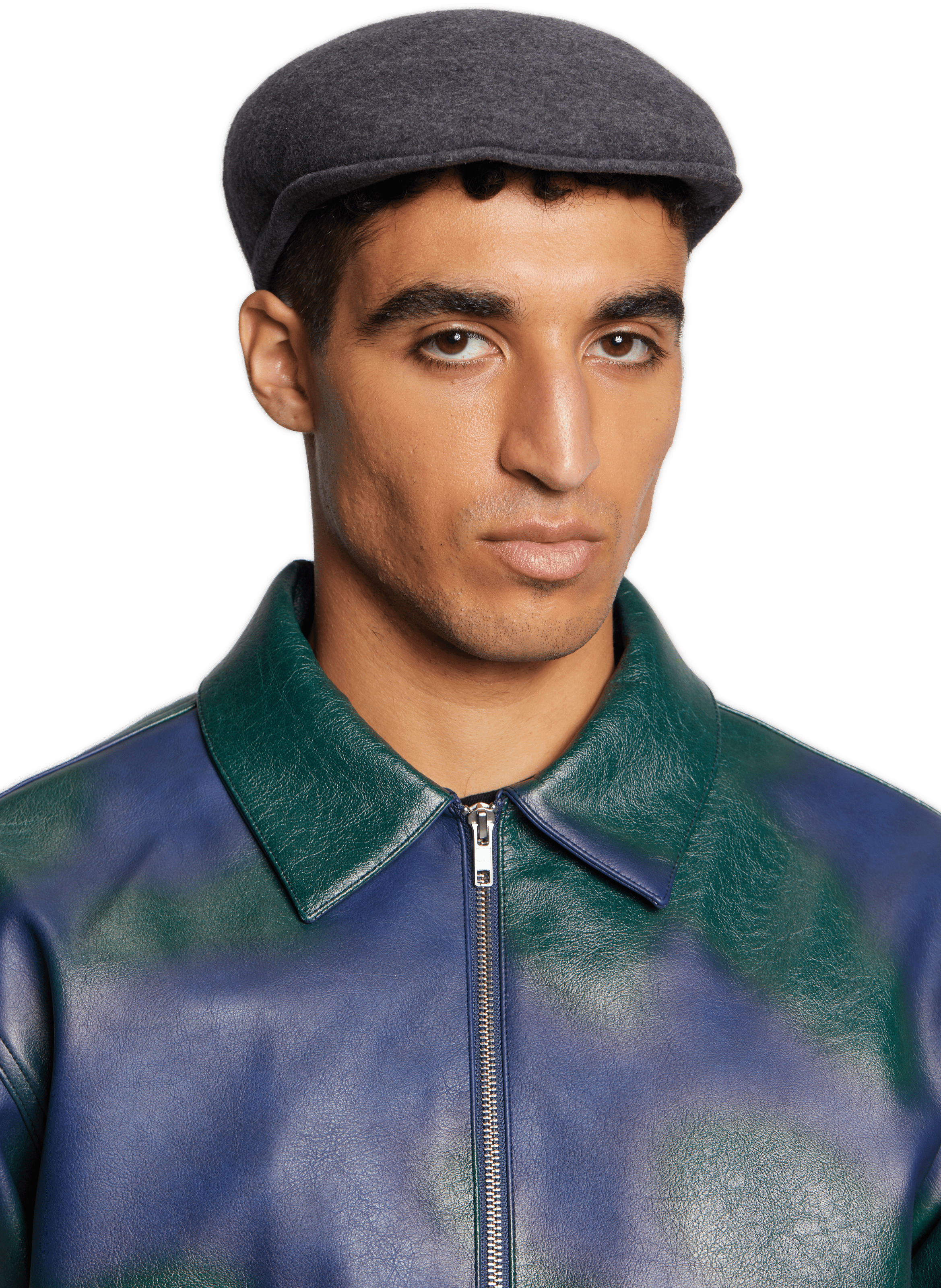 Wool baker boy cap SAISON 1865 Grey