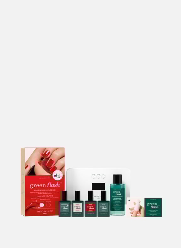 Pro Green Flash Kit - Hortencia & Poppy Red MANUCURIST Pro Green Flash Kit - Hortencia & Poppy Red MANUCURIST