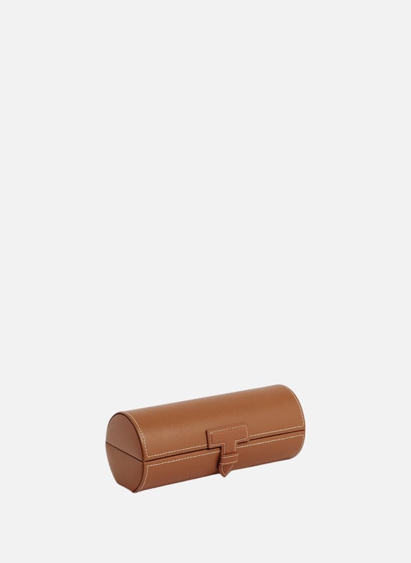 Etui 3 montres en cuir Marron by LE TANNEUR LE TANNEUR Etui 3 montres en cuir Marron