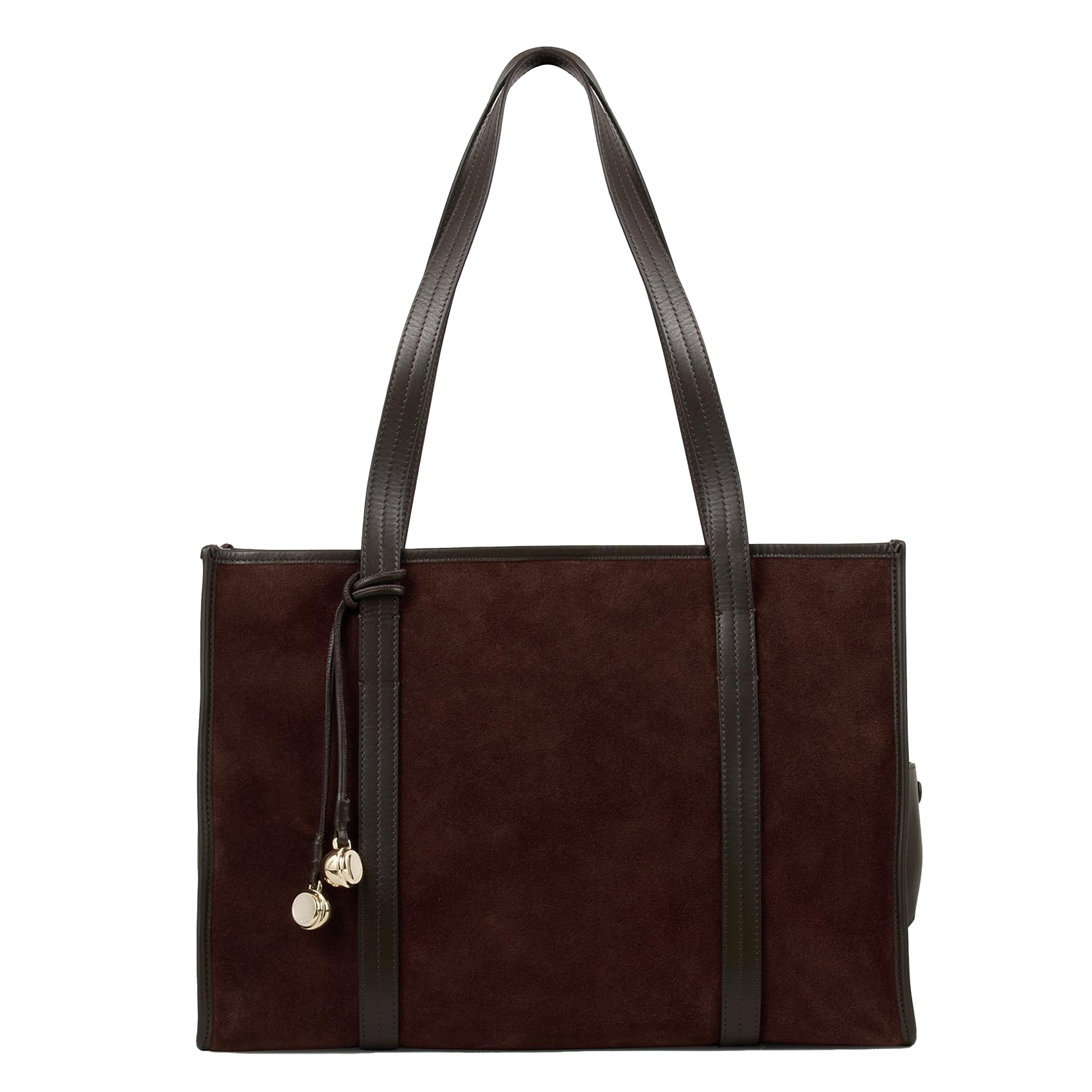 Sac cabas en cuir SANDRO Marron