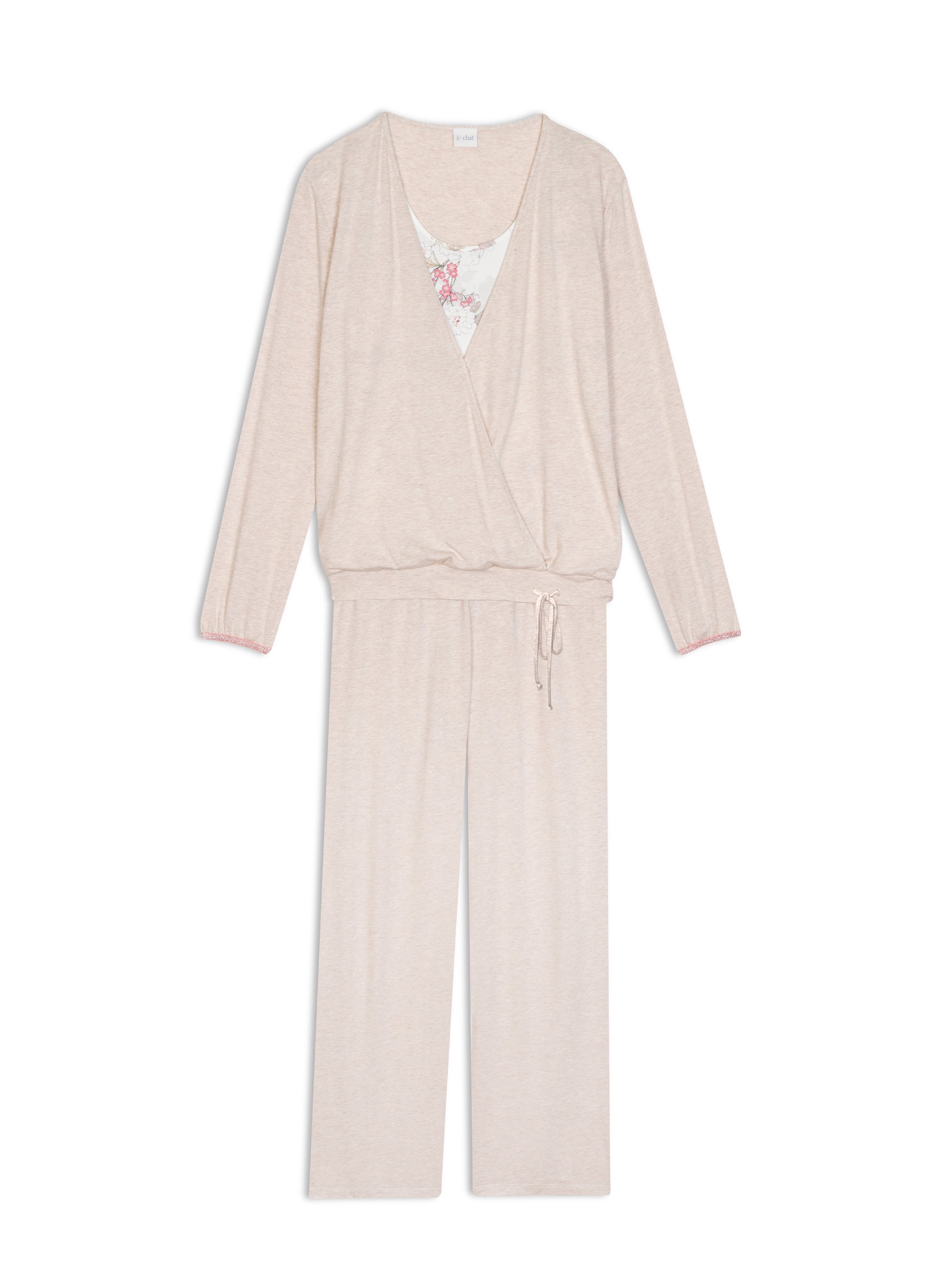 Pyjama en coton modal kelly 112 LE CHAT Beige