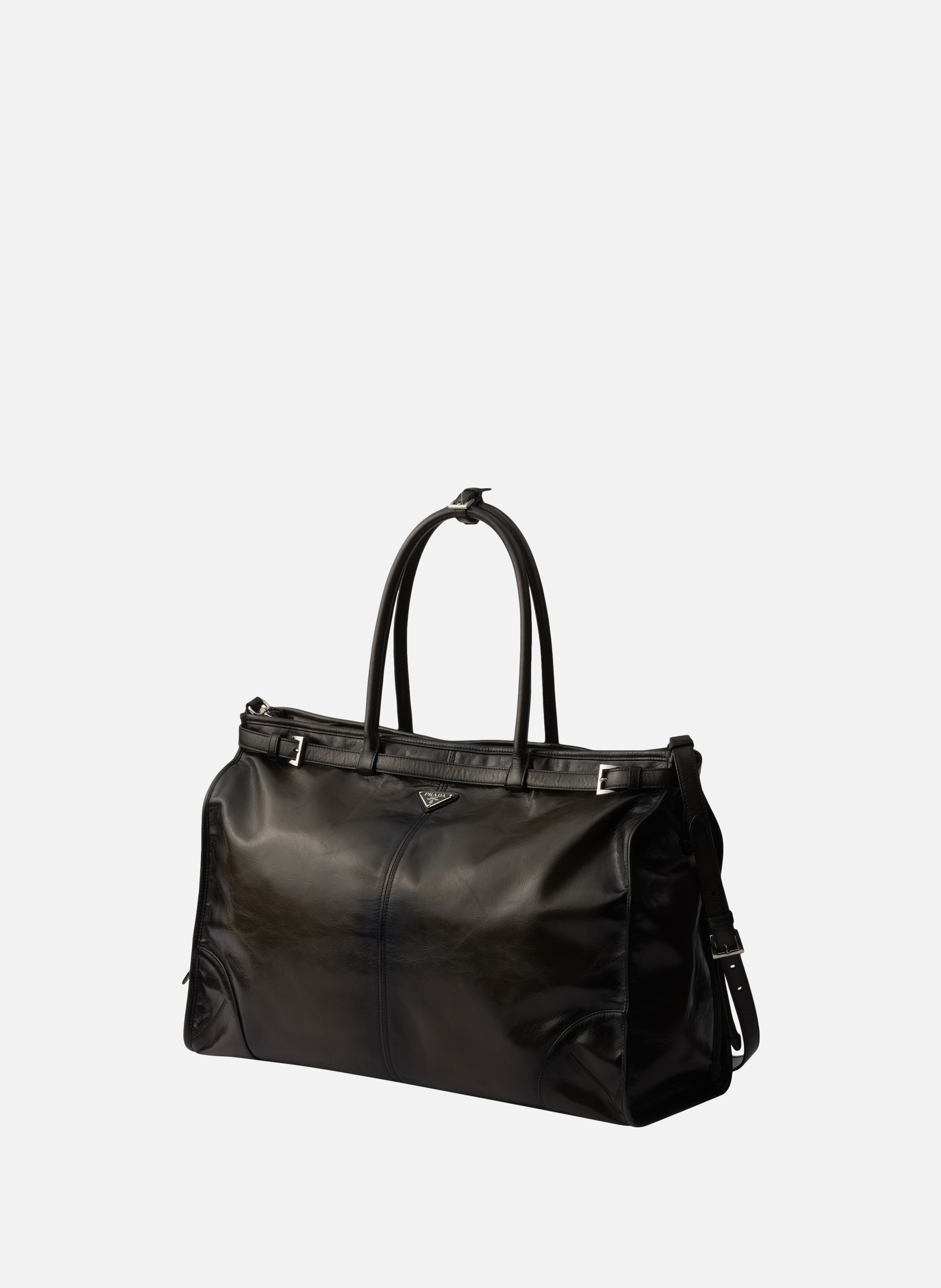 Cabas prada bonnie en cuir vieilli PRADA Vert