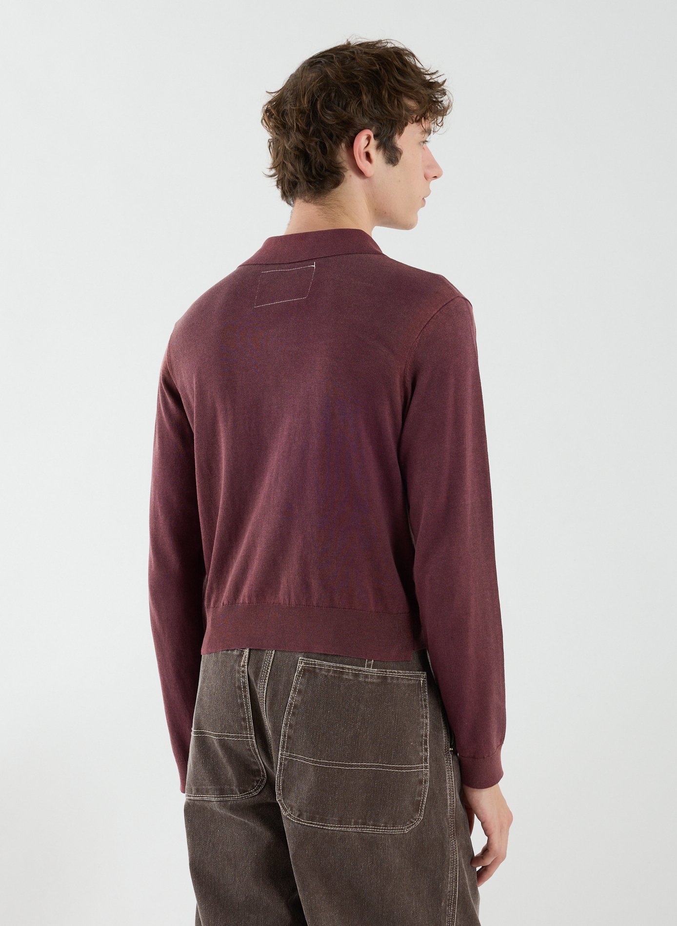 Silk and cotton cardigan CAMIEL FORTGENS Purple