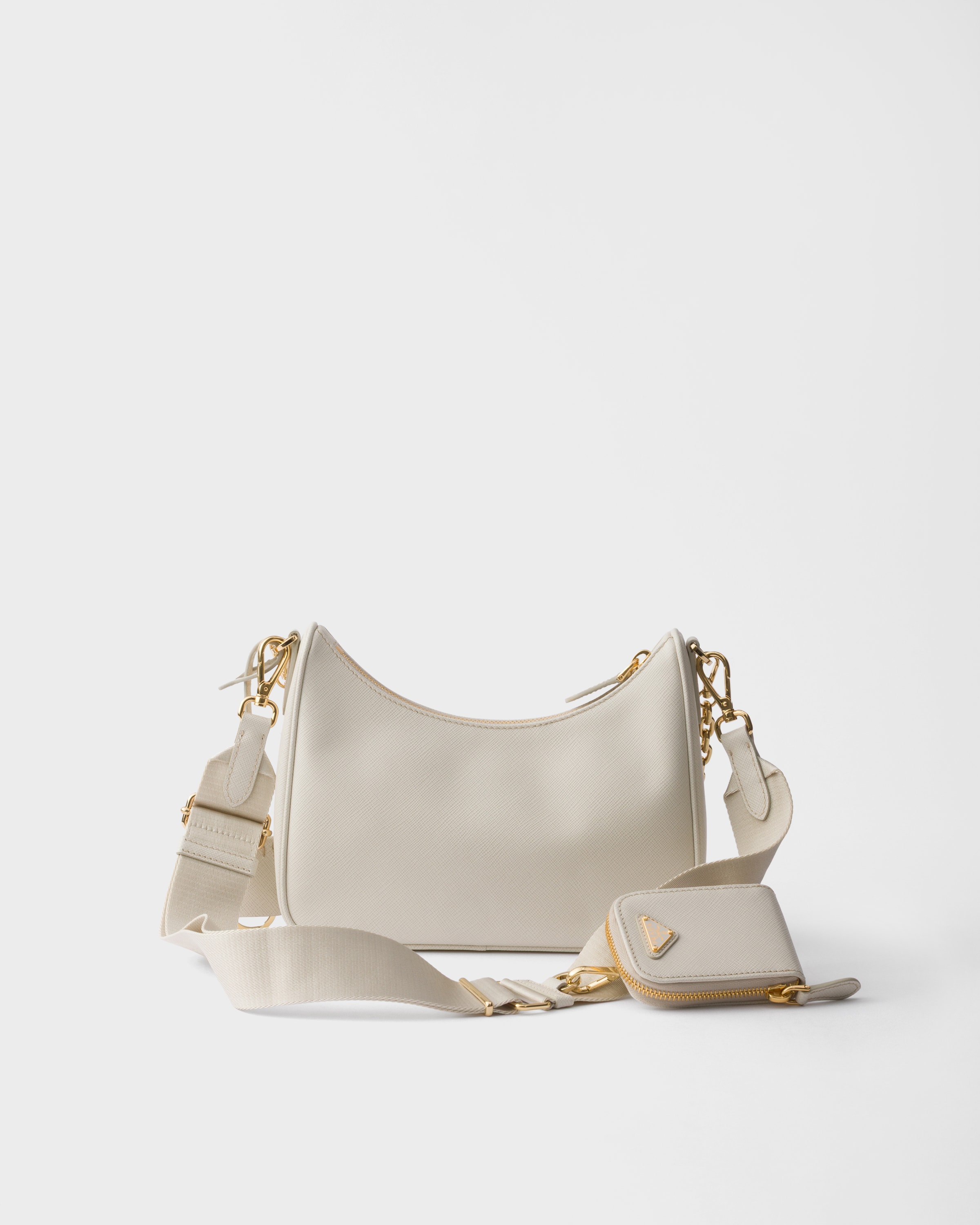 Sac prada re-edition 2005 en cuir saffiano PRADA Beige