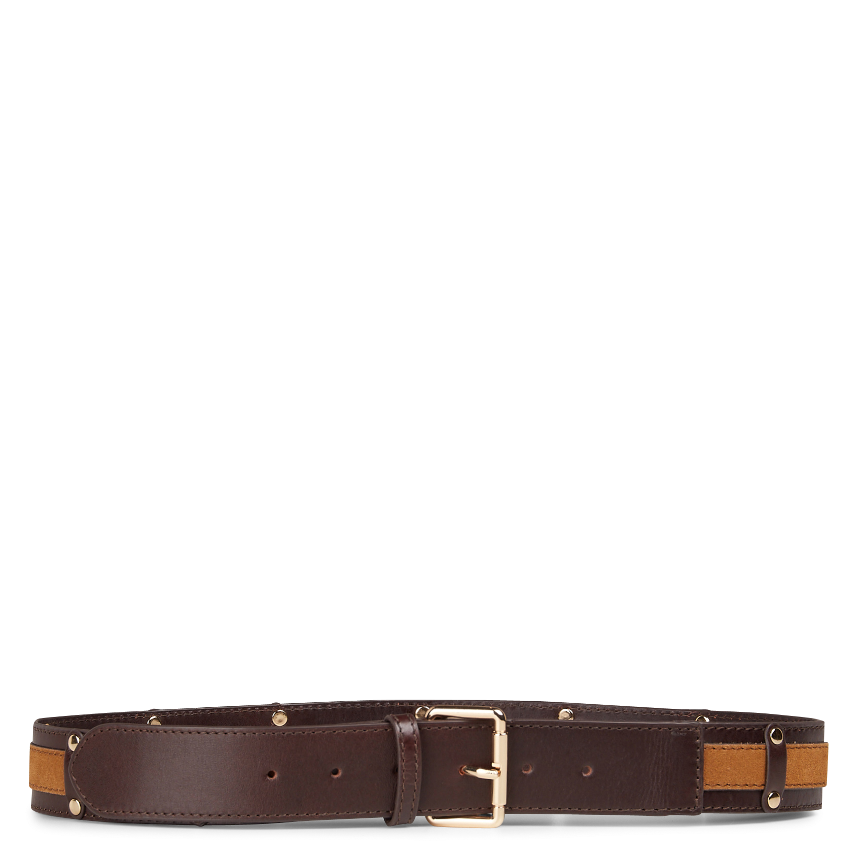 Ceinture à boucle en cuir leonard MAISON 123 Beige