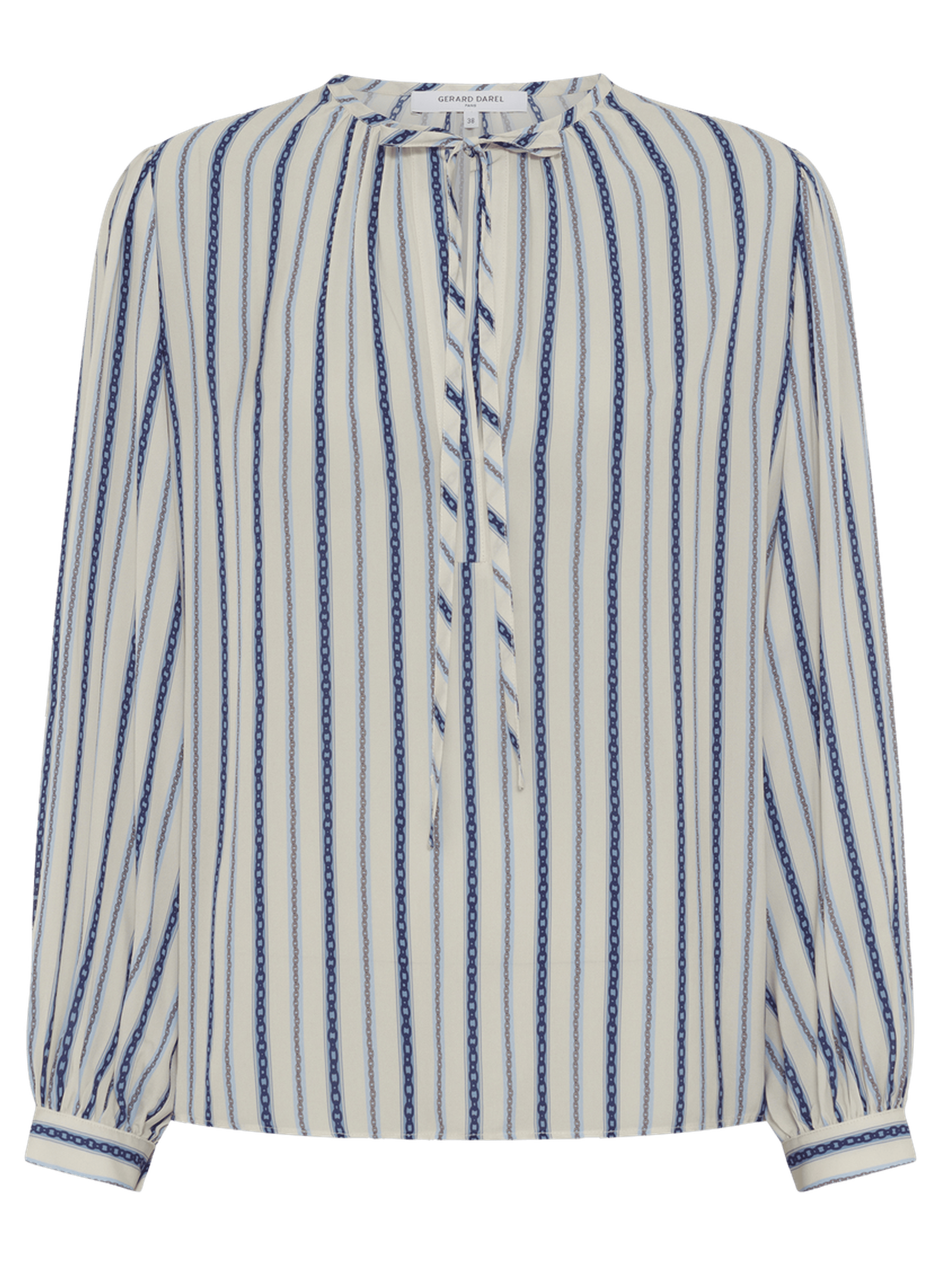 Blouse fluide imprimé chainettes - cammie GERARD DAREL Beige