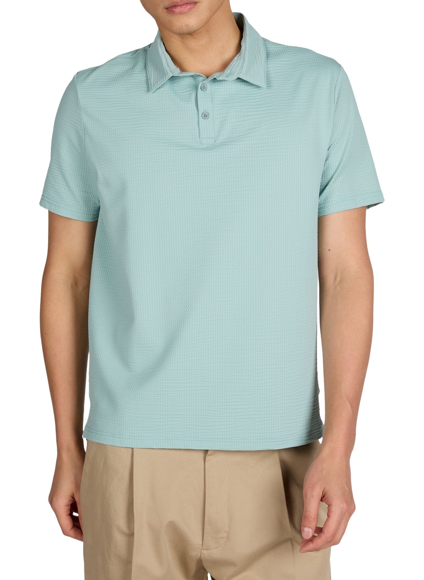 Short-sleeved classic collar shirt 1789 CALA Green