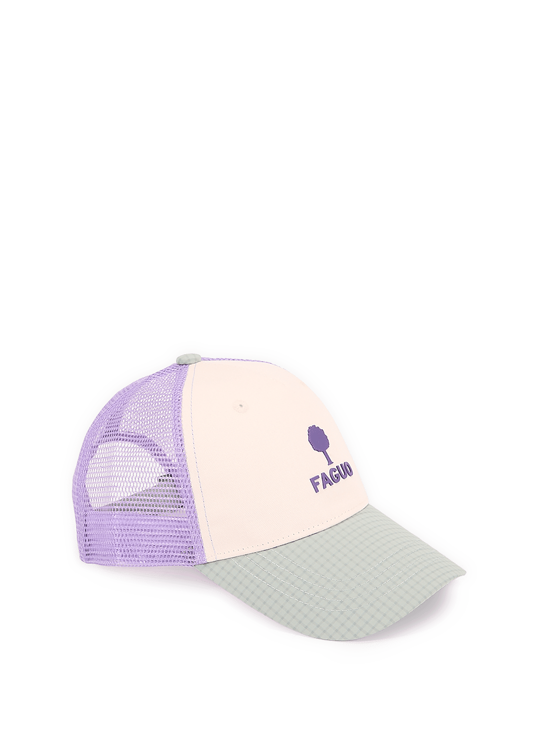 Casquette bi-matière à logo FAGUO Multicolore
