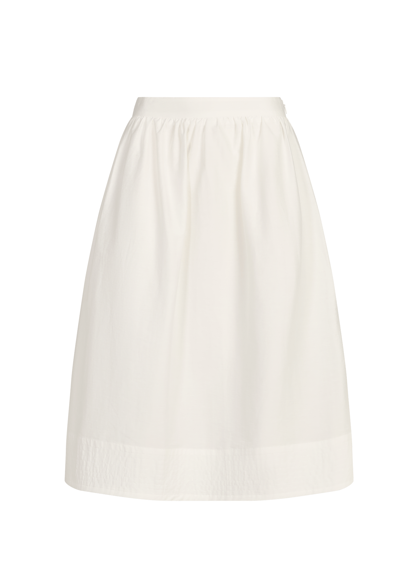 Wide midi skirt in blended cotton SUNCOO Beige