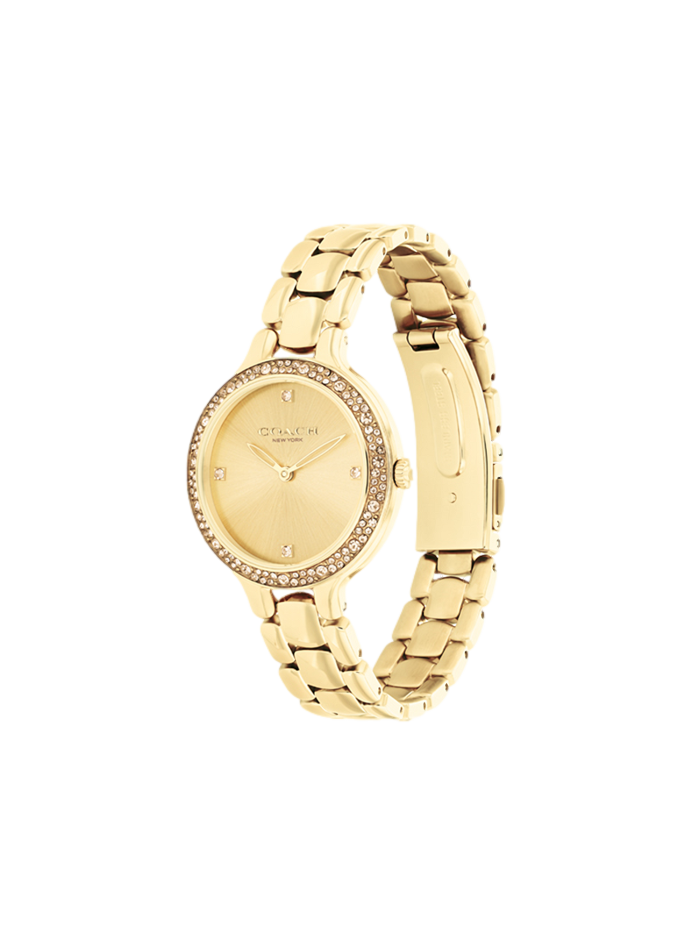 Montre quartz Chelsea en acier inoxydable COACH MONTRES Doré