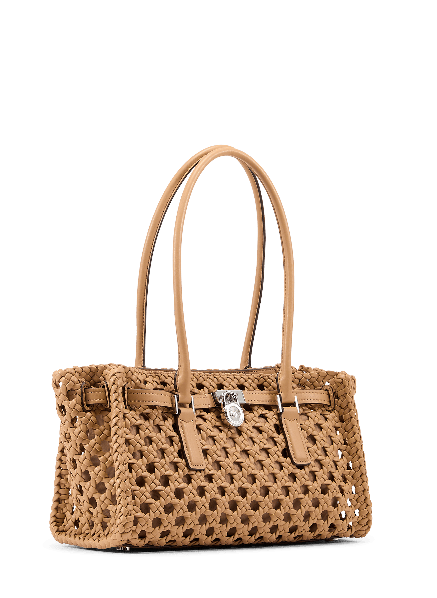 Piccola borsa tessuta Moderna MICHAEL KORS Marrone