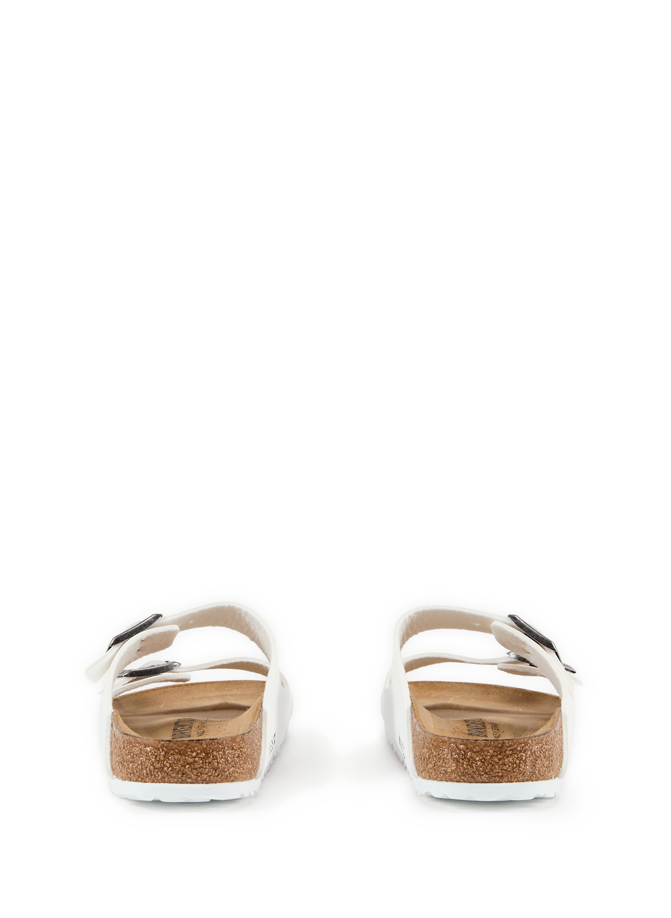 Platte sandalen Arizona Birko-Flor BIRKENSTOCK Wit