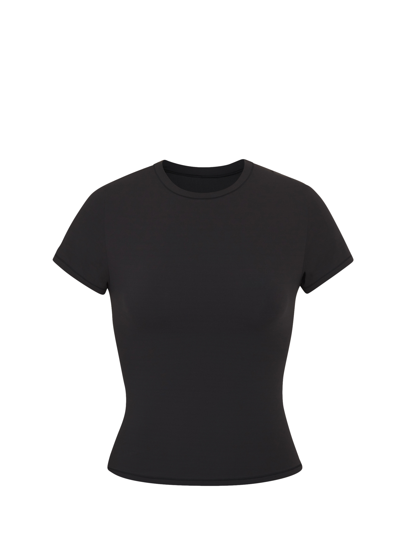 Round-neck T-shirt SKIMS Black