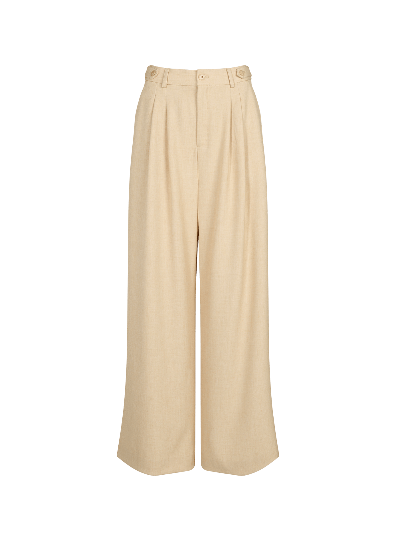 <p>Pantaloni larghi plissettati</p> GESTUZ Giallo