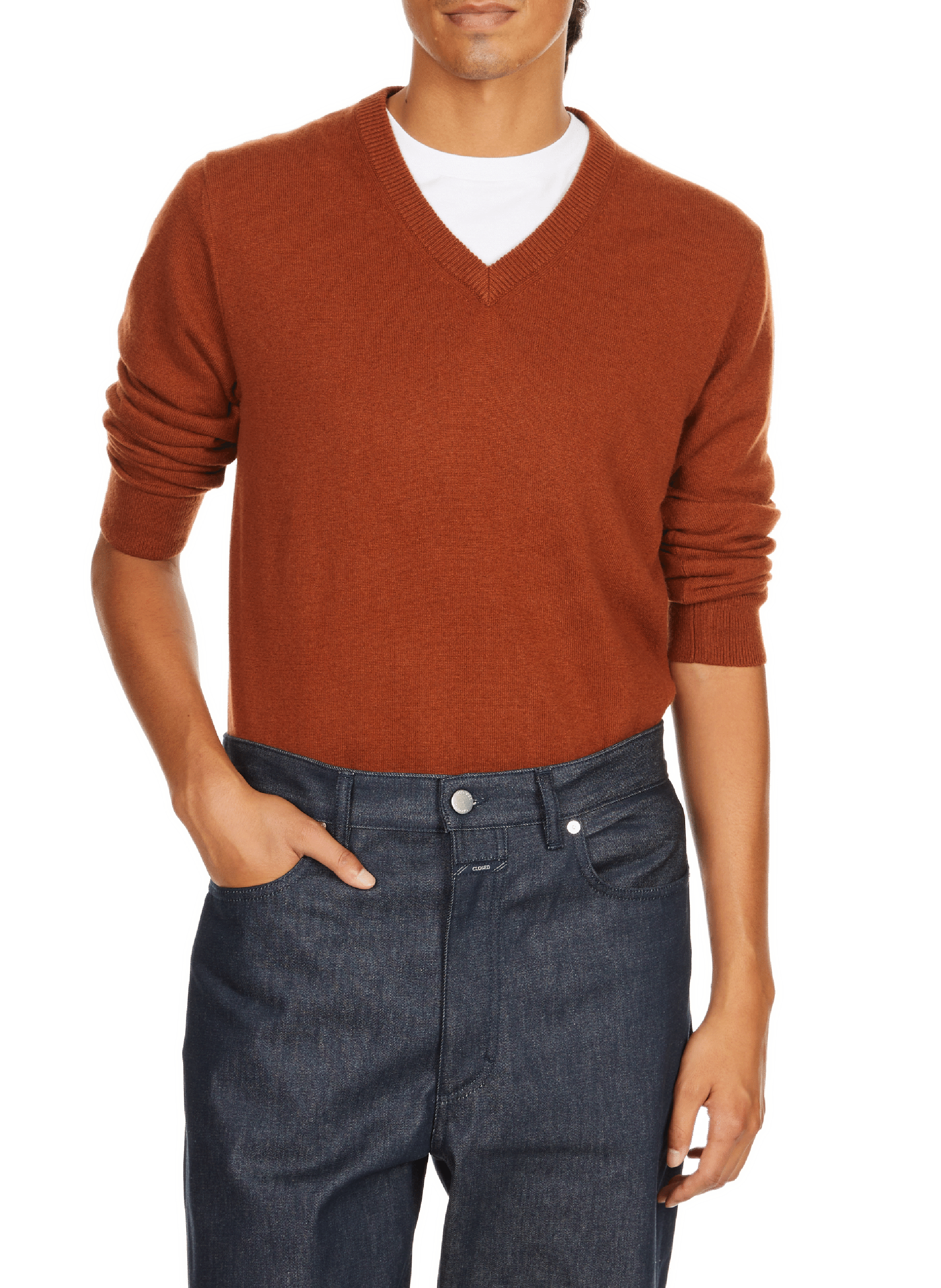 Pull en cachemire AU PRINTEMPS PARIS Marron