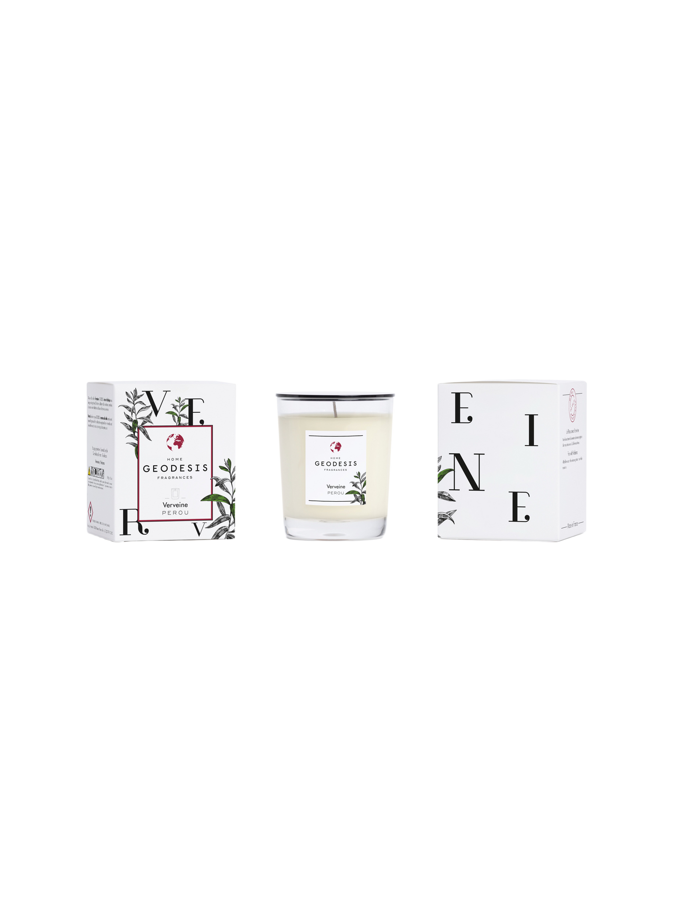 Bougie parfumée 180g Verveine GEODESIS Transparent