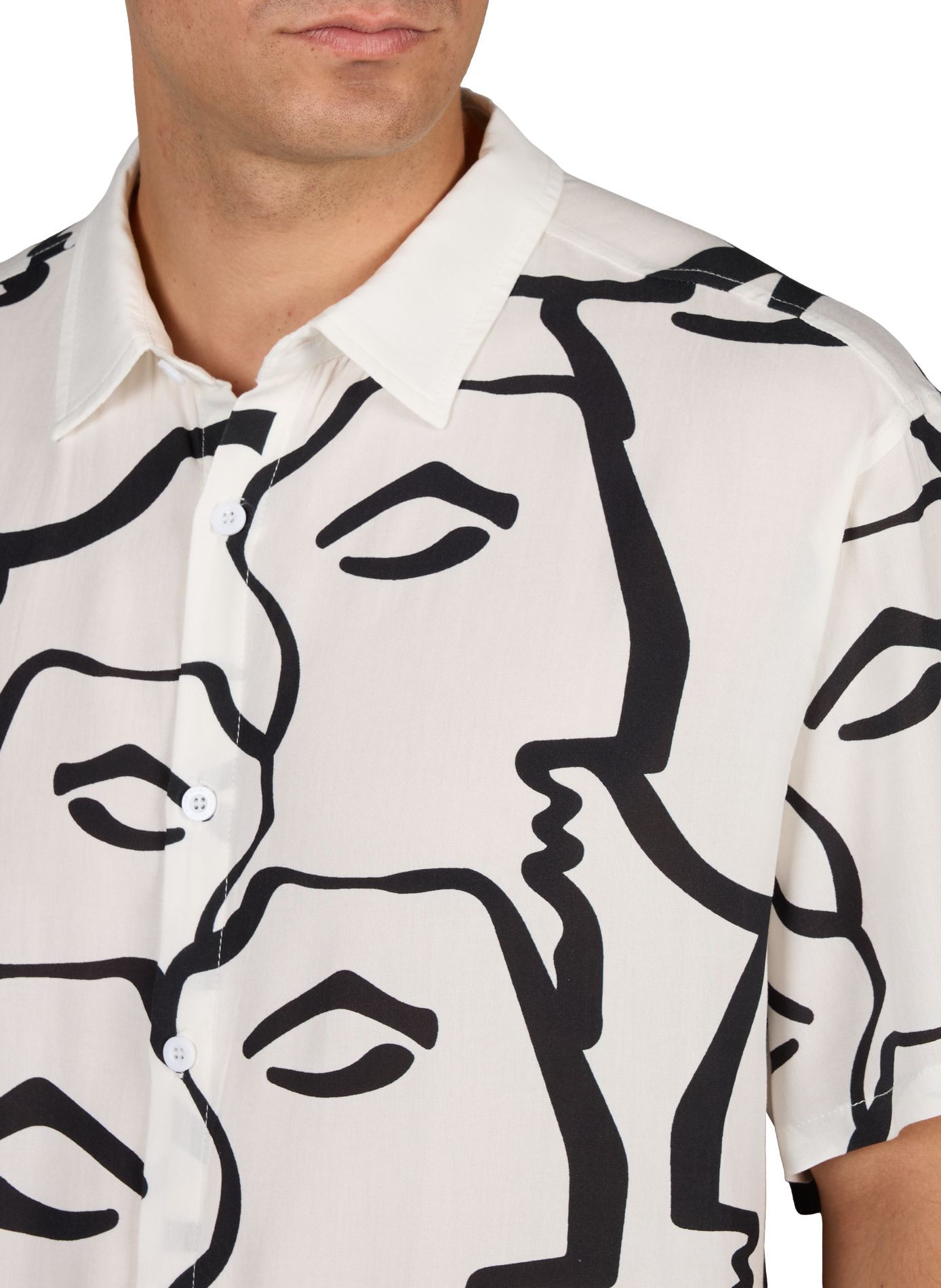 Printed short-sleeved shirt HELAS CAPS White