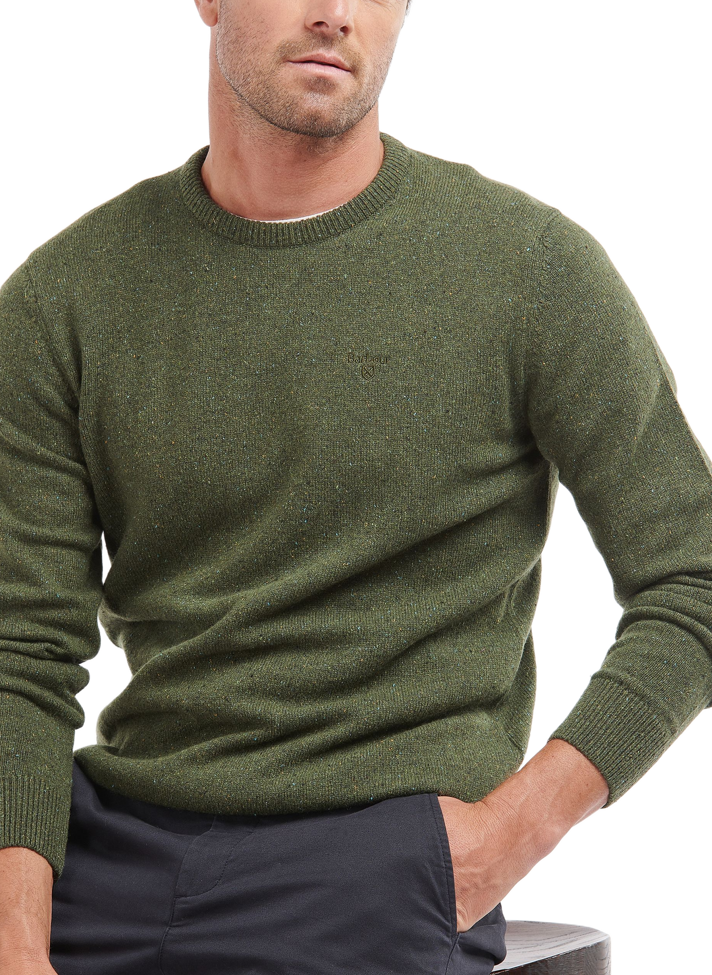 Pull droit  BARBOUR Vert