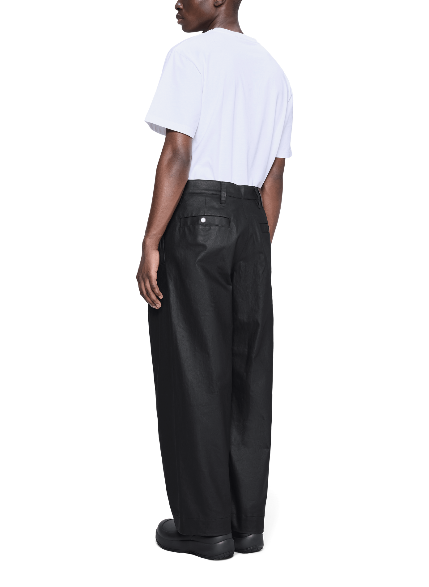 Pantalon large RAINS Noir