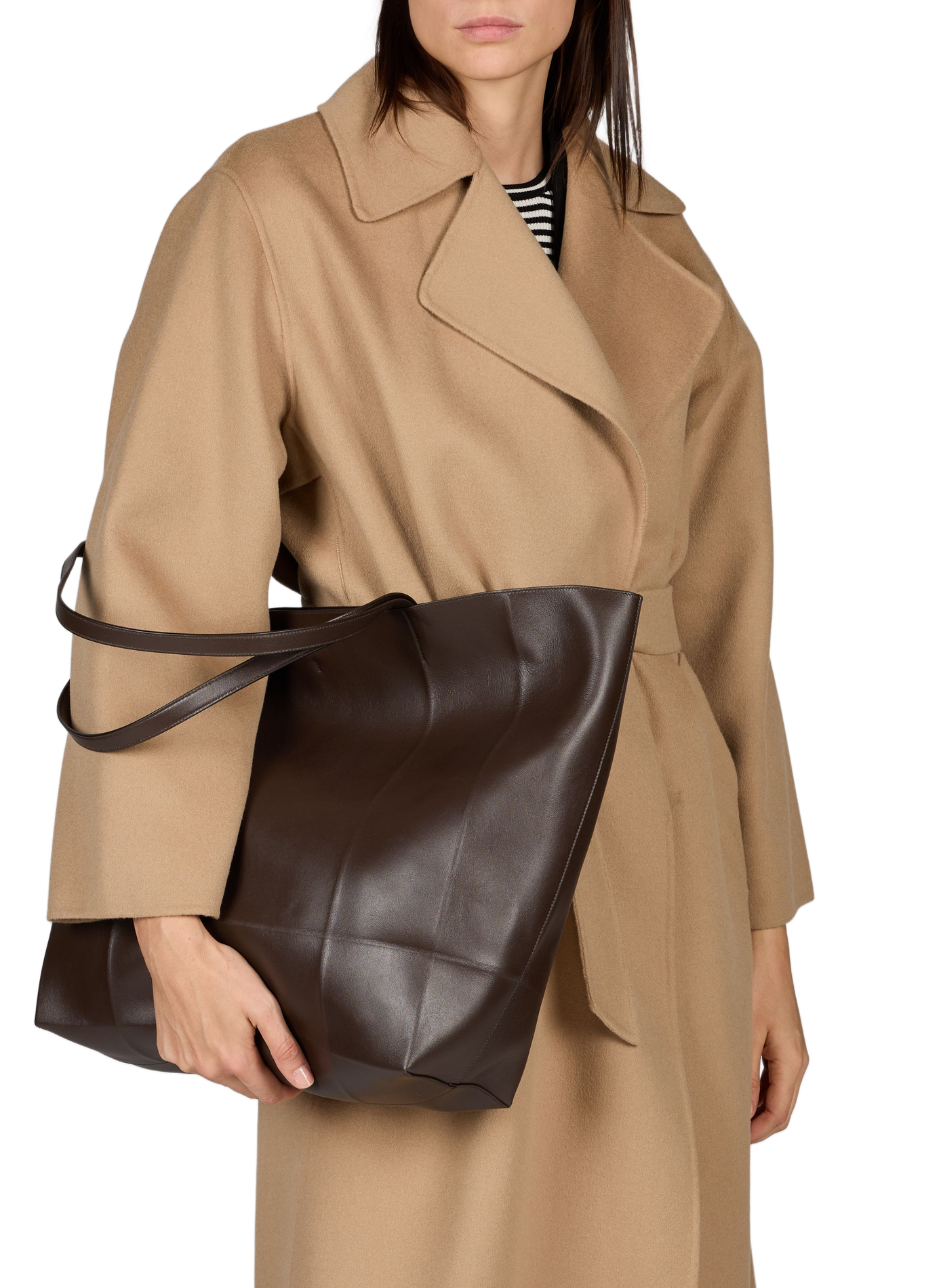 Rindleder Shopper-Tasche TOTEME Braun