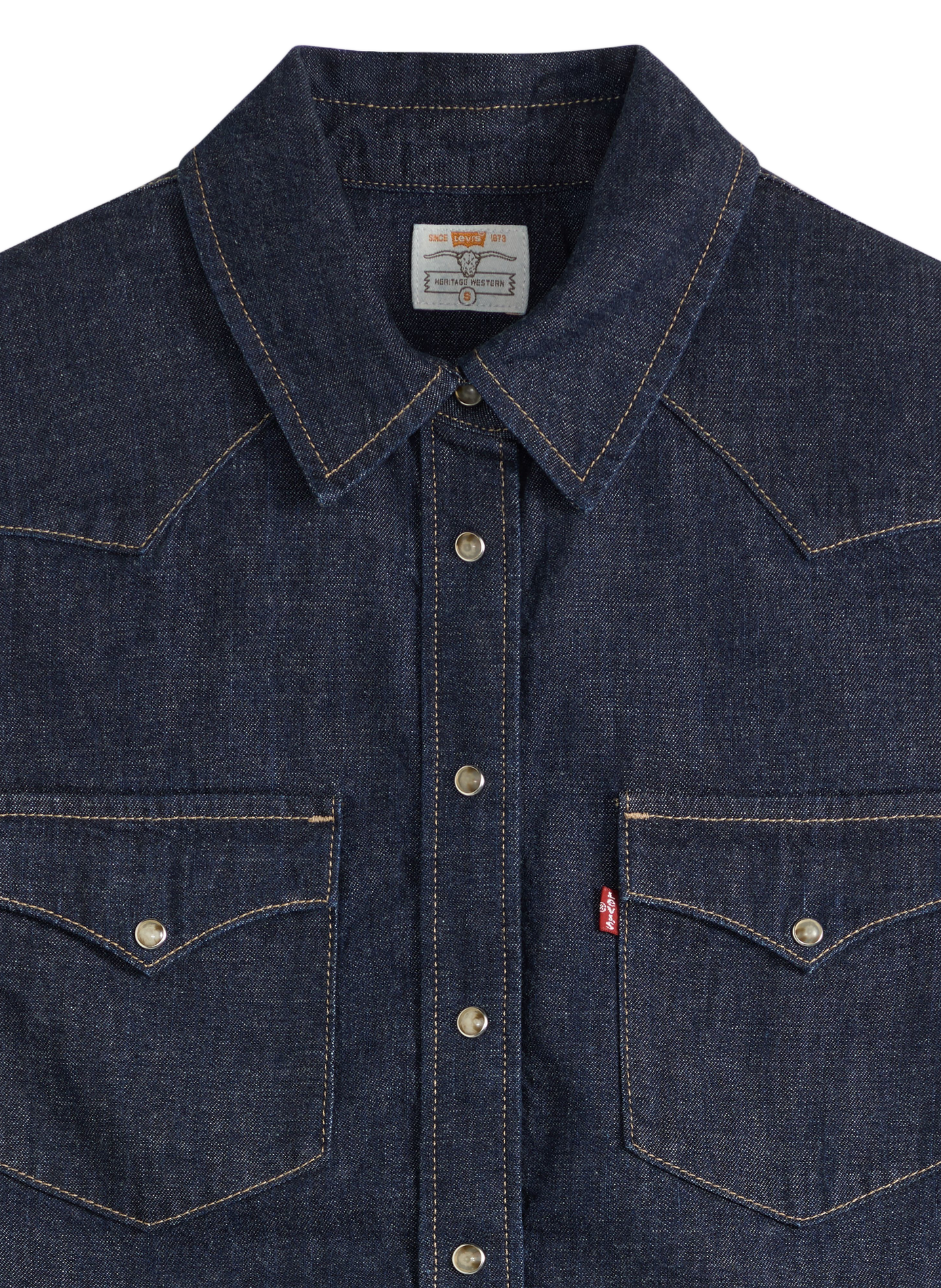 Overhemd Heritage Western van katoenen denim LEVI'S Blauw