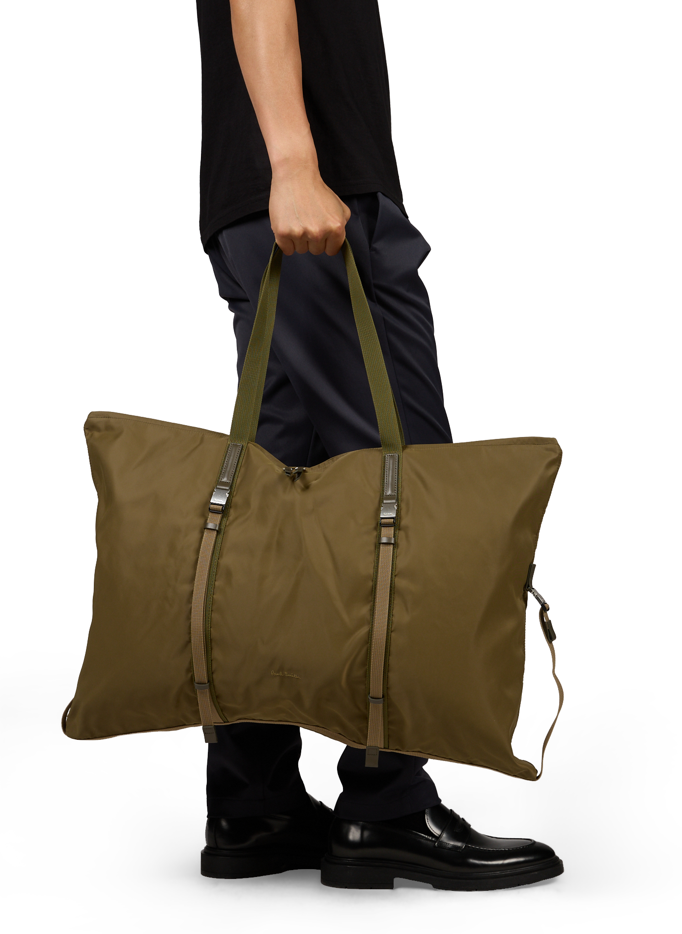 Sac de voyage à détails boucles et logo brodé PAUL SMITH Marron