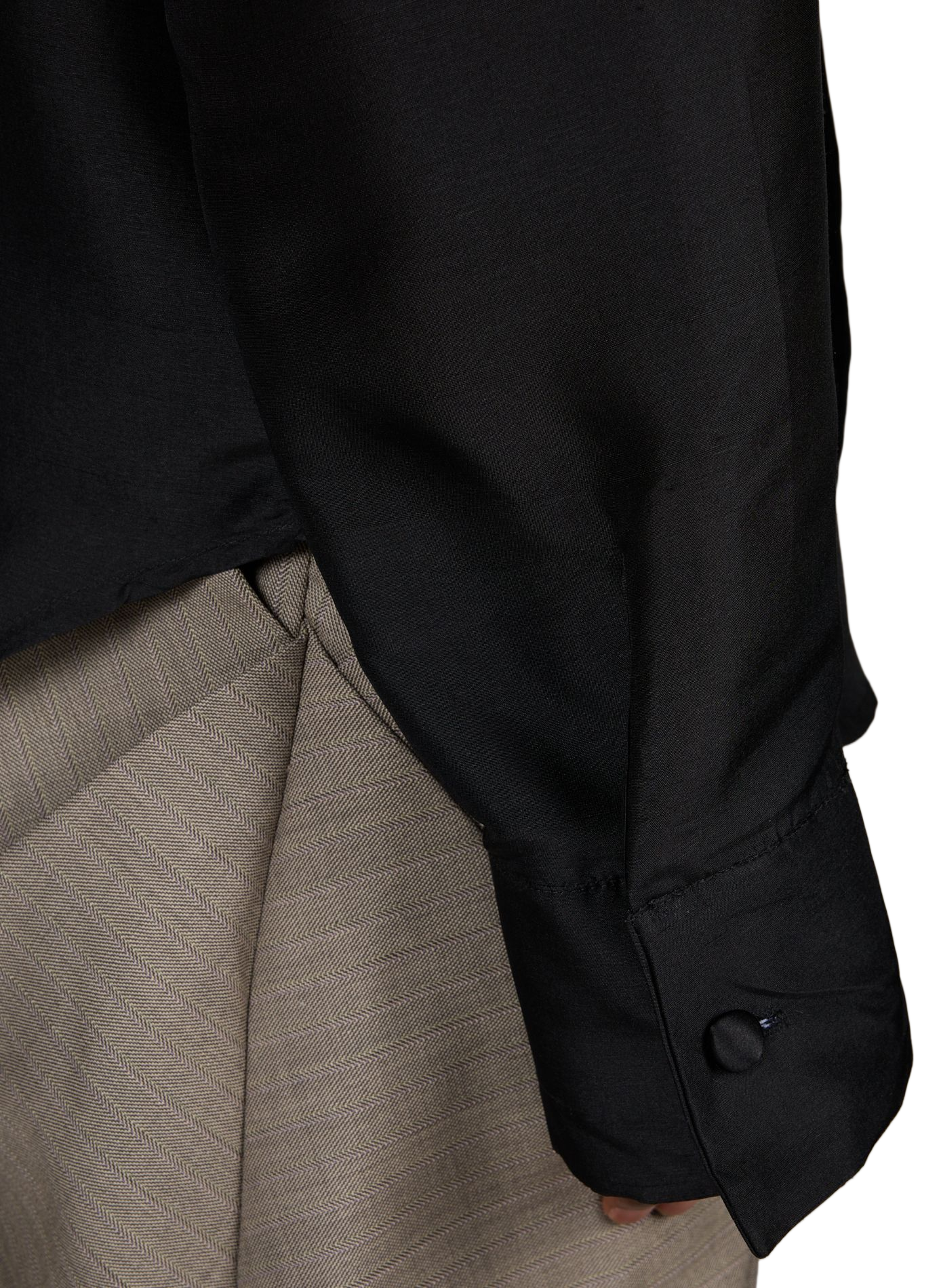 Straight silk shirt CAMPILLO Black