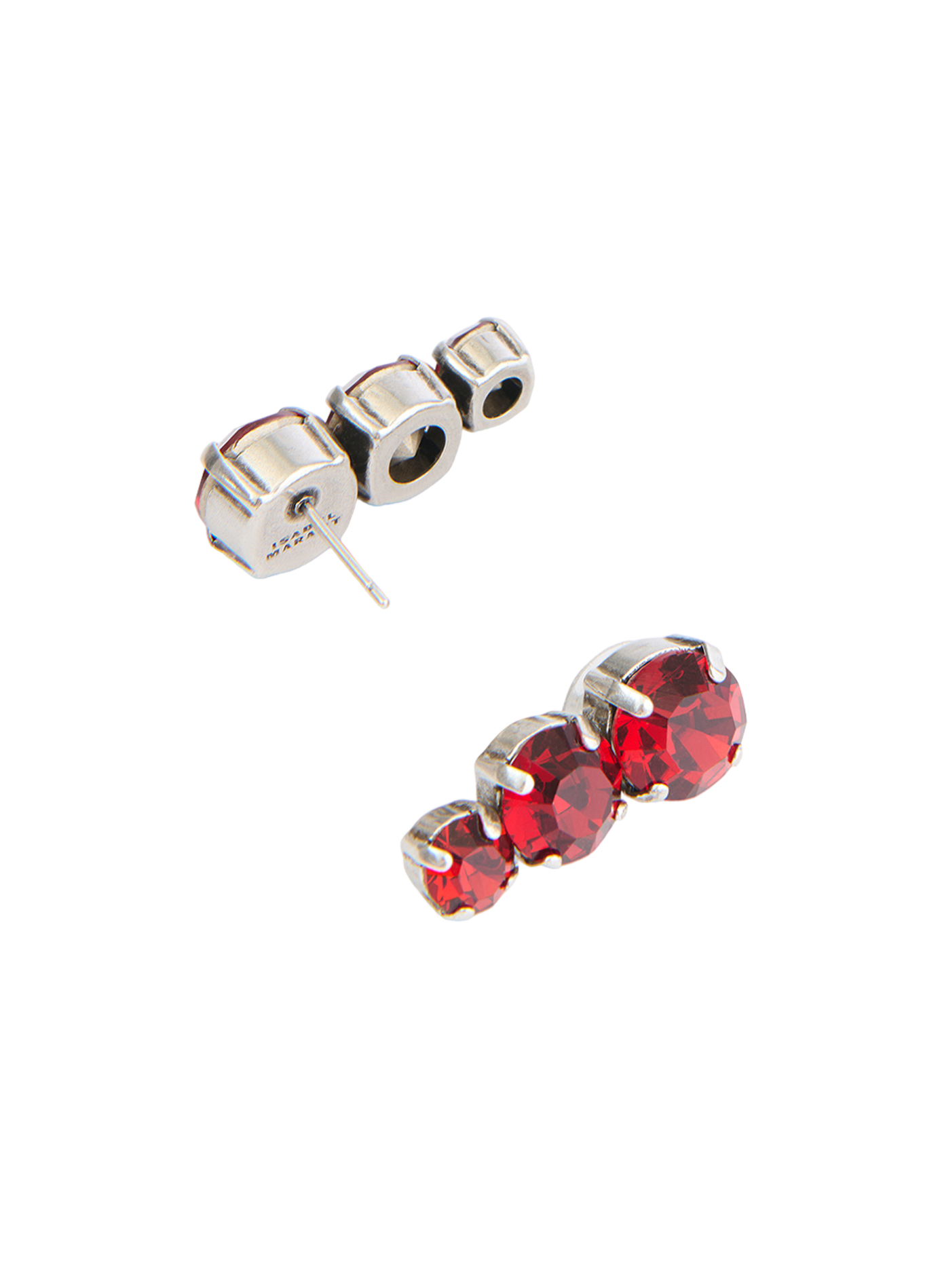 Clous d'oreilles Karlie pendants ISABEL MARANT Rouge