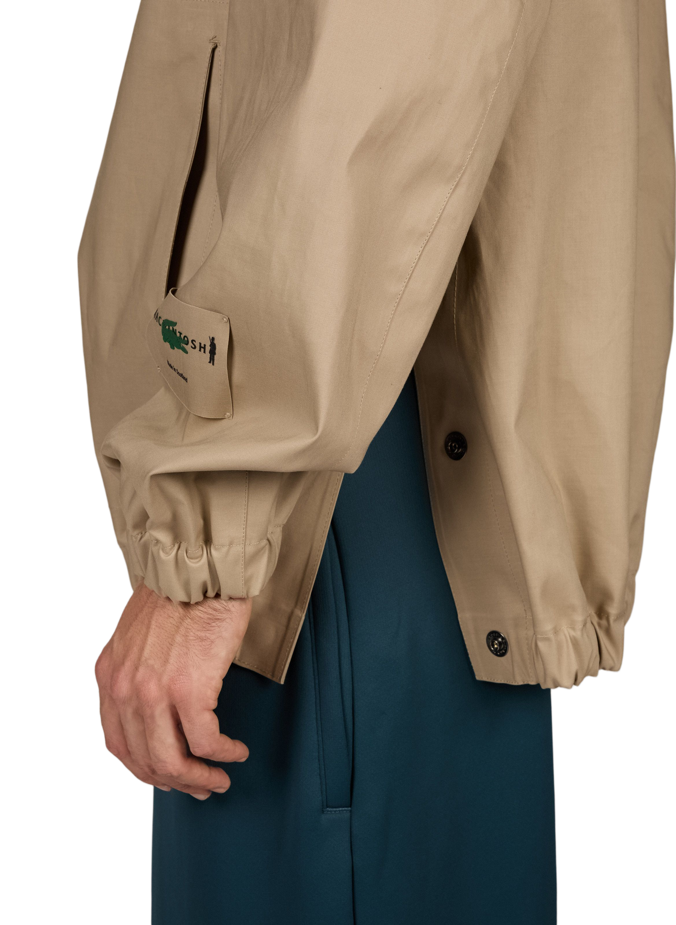 Pull-on cotton jacket LACOSTE Beige