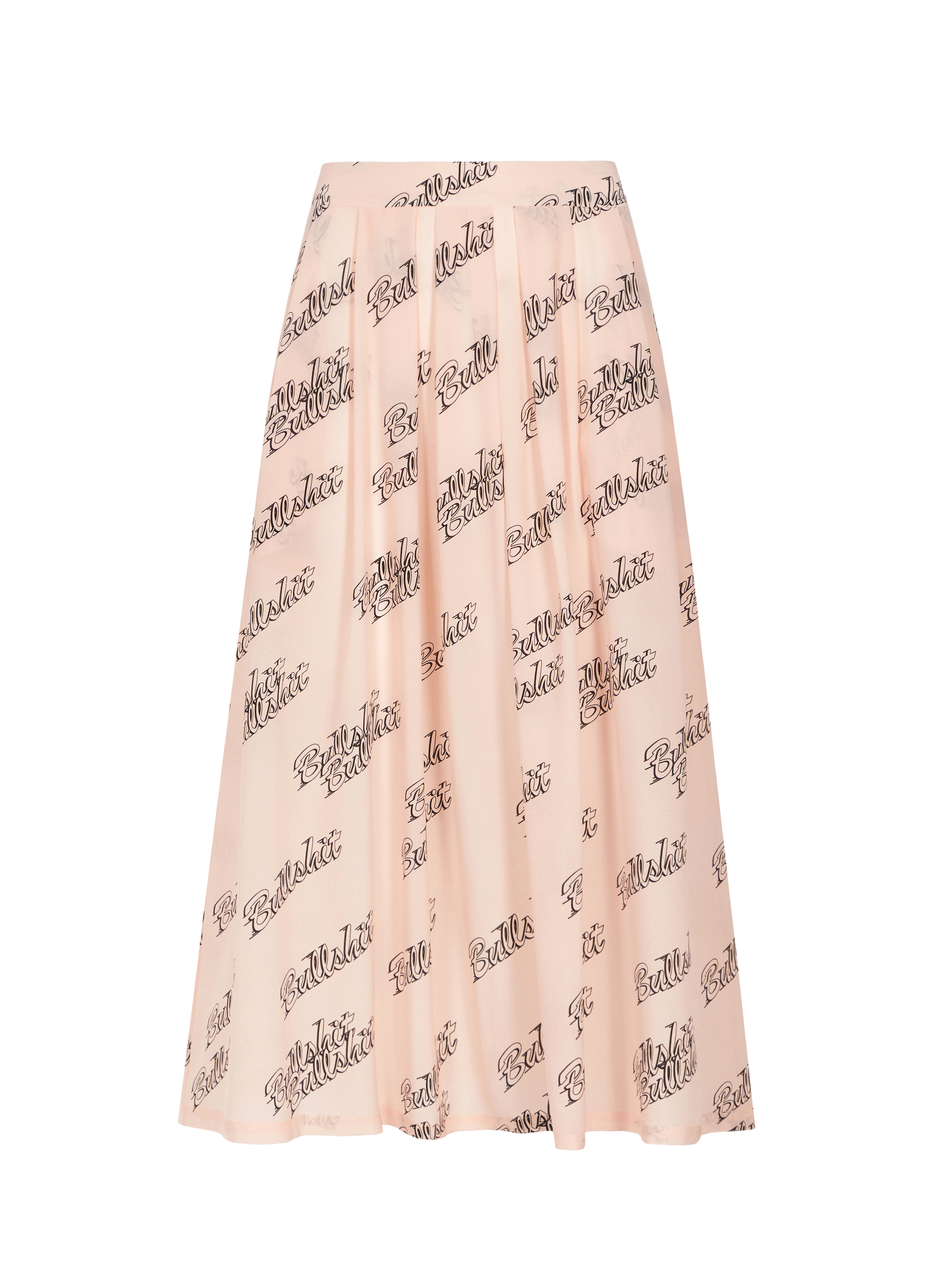 Jupe midi Bullshit en soie