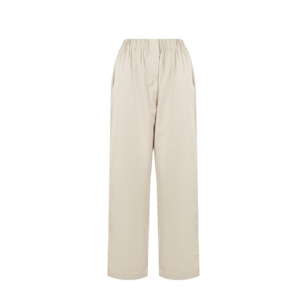 Pantalon cigarette en coton