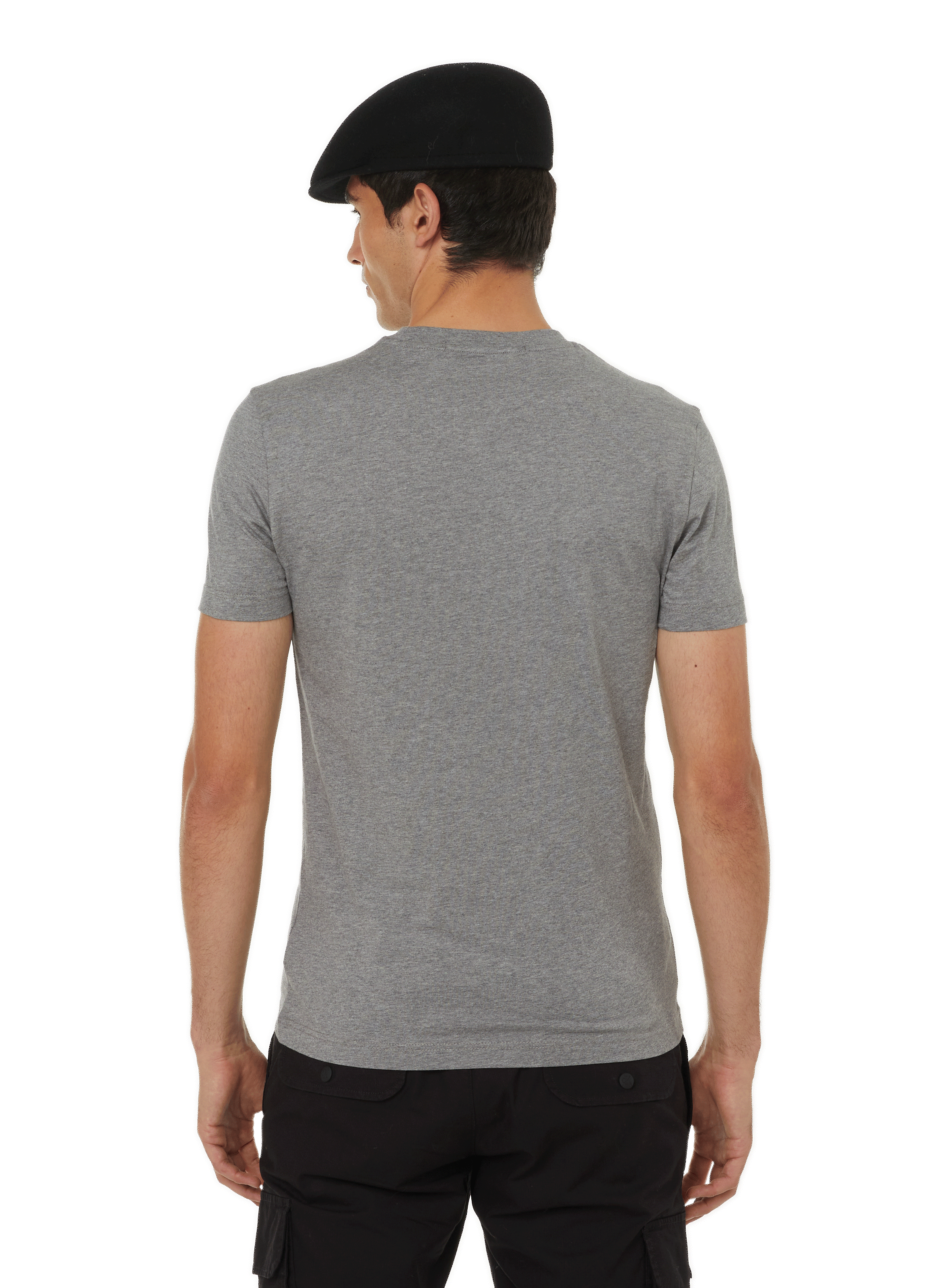 T-shirt à logo en coton CALVIN KLEIN Gris