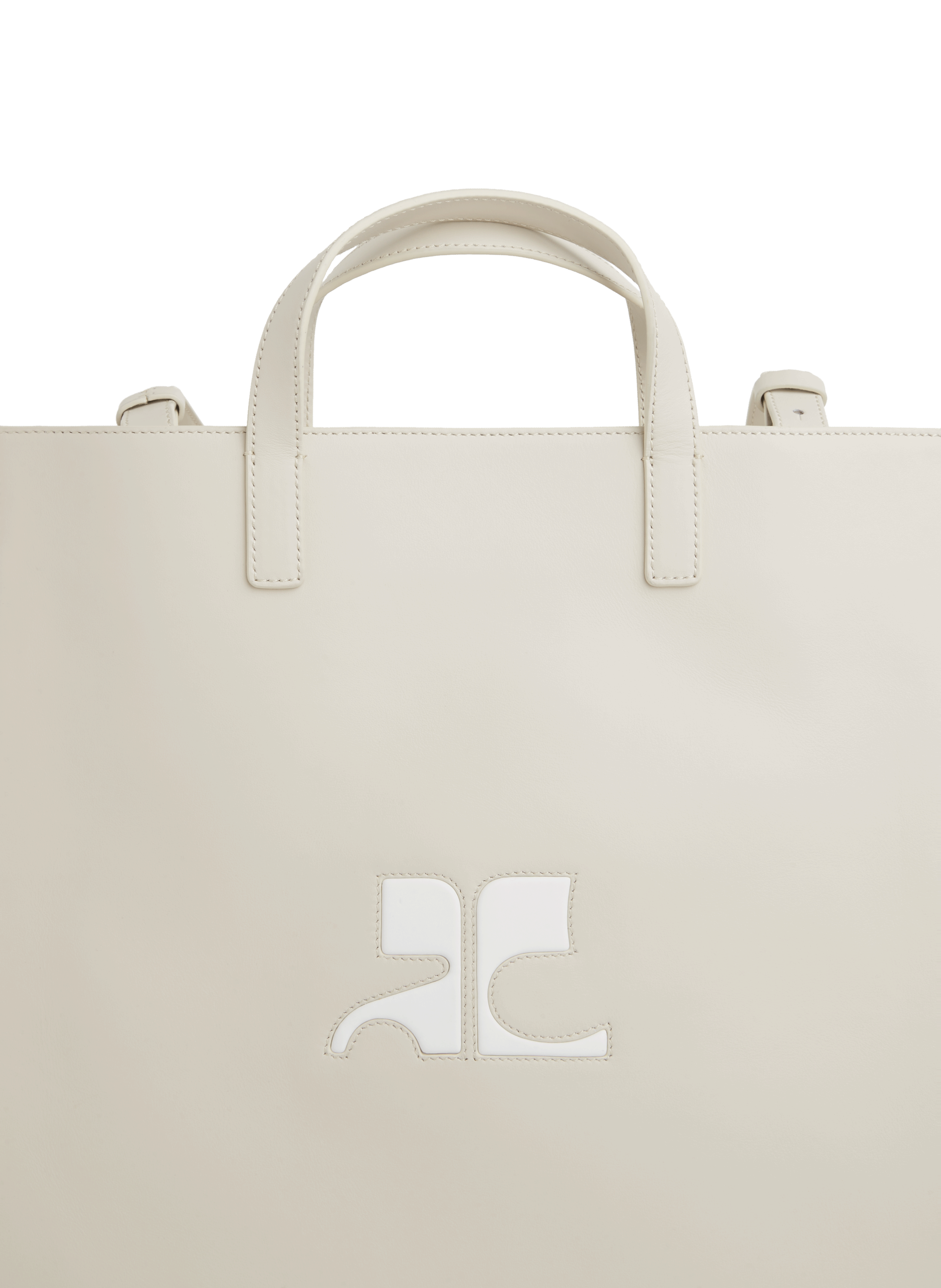 Sac cabas en cuir  COURRÈGES Gris