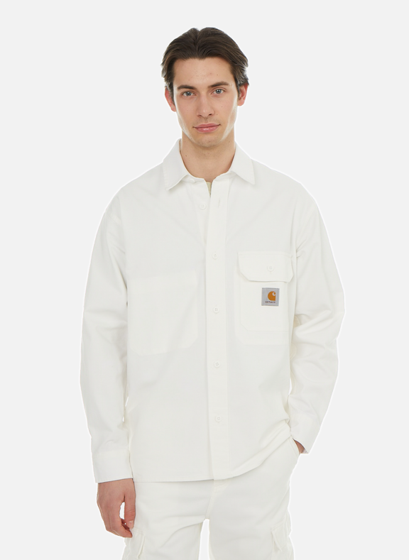 CARHARTT WIP Cotton shirt-style jacket Beige