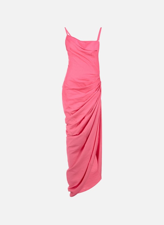 La robe Saudade longue Rose by JACQUEMUS JACQUEMUS La robe Saudade longue Rose