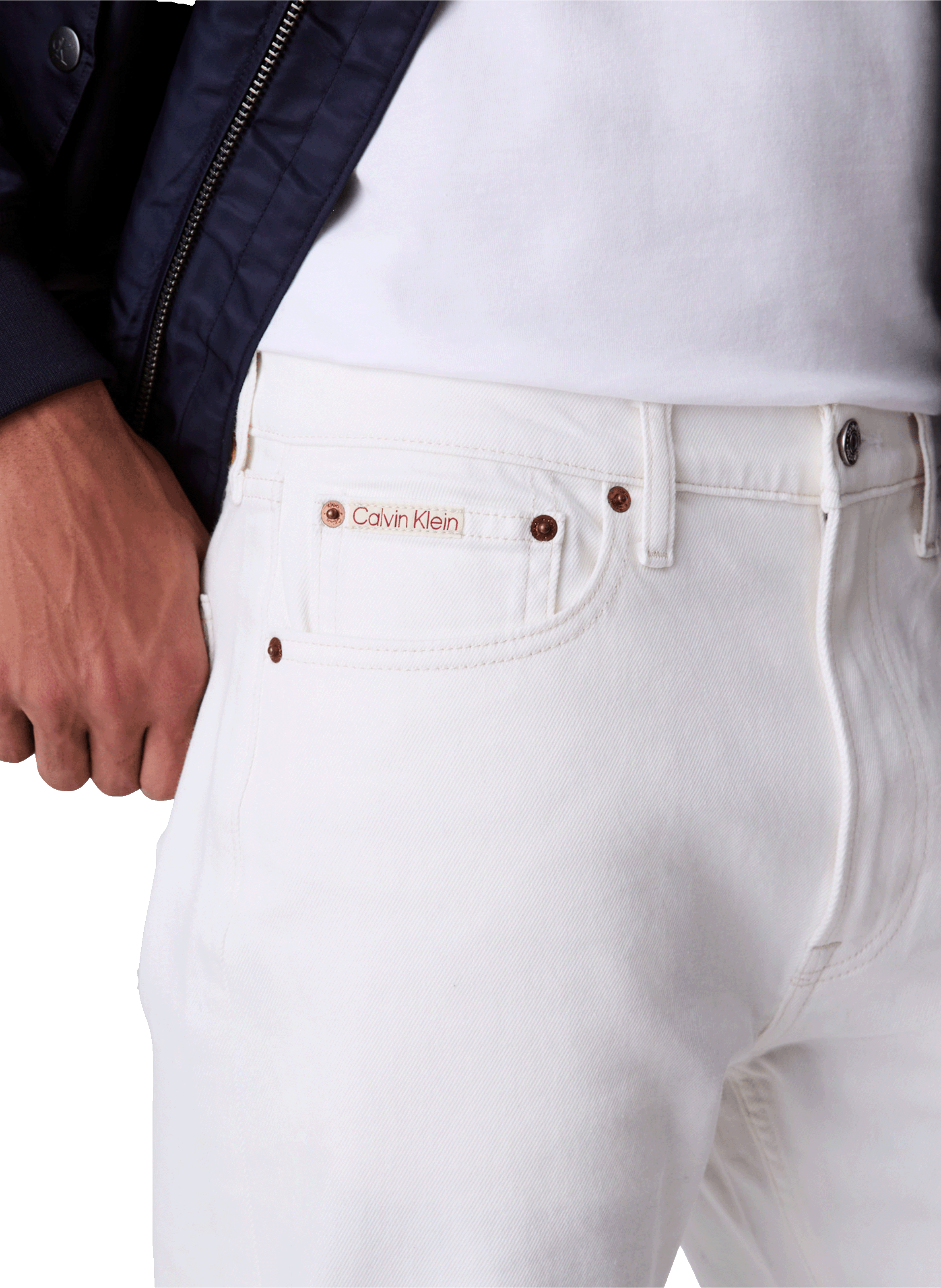 Contrast Jeans CALVIN KLEIN White