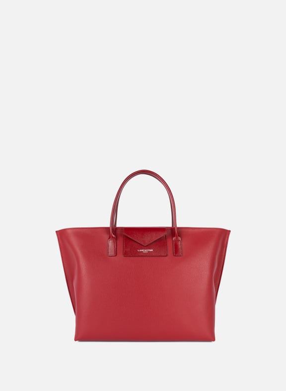 Large tote bag - Maya KBA Red by LANCASTER LANCASTER Large tote bag - Maya KBA Red