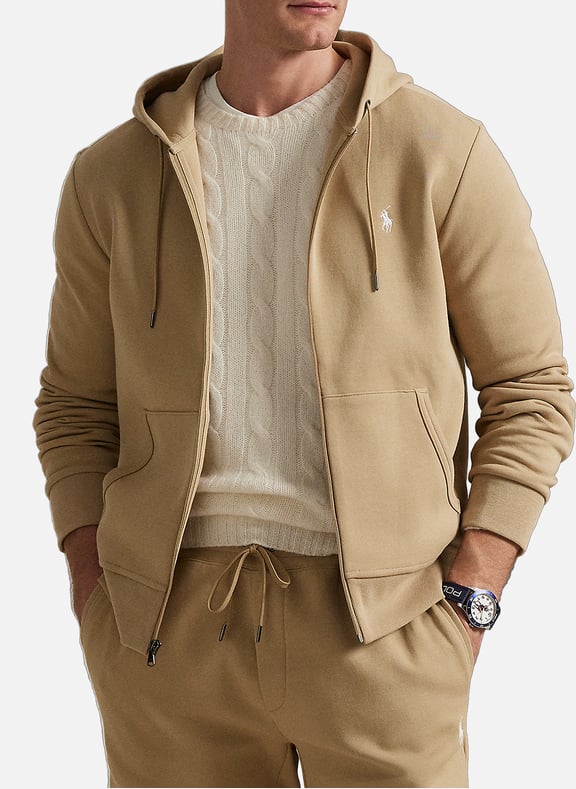 Zip-up hoodie Khaki by POLO RALPH LAUREN POLO RALPH LAUREN Zip-up hoodie Khaki