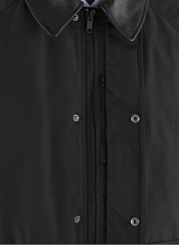 Classic collar Gazed coat | Black by SAISON 1865 Classic collar Gazed coat Black