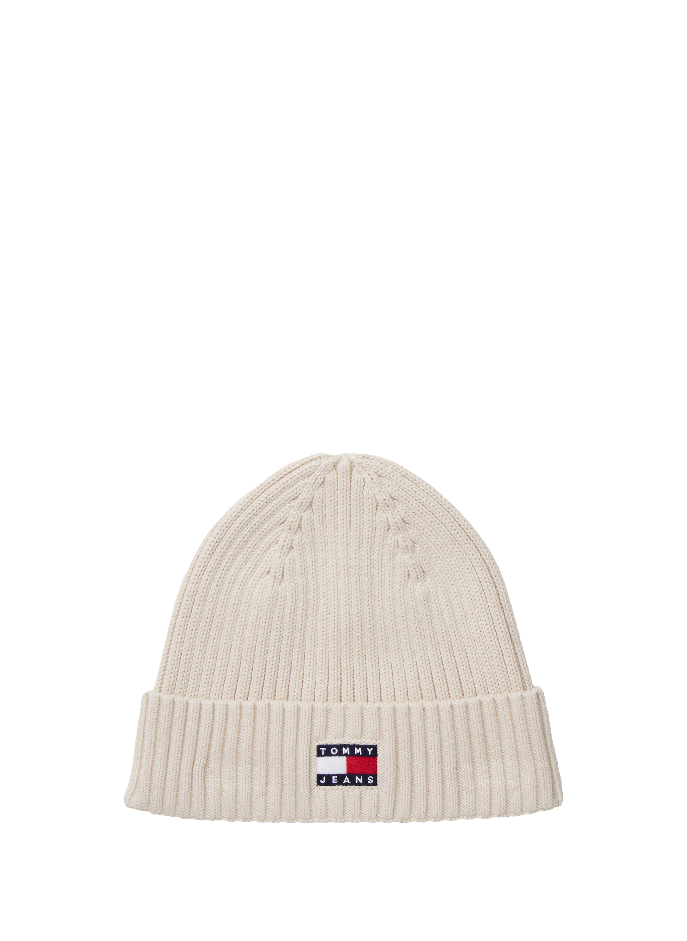 TOMMY HILFIGER Heritage logo knit beanie Beige