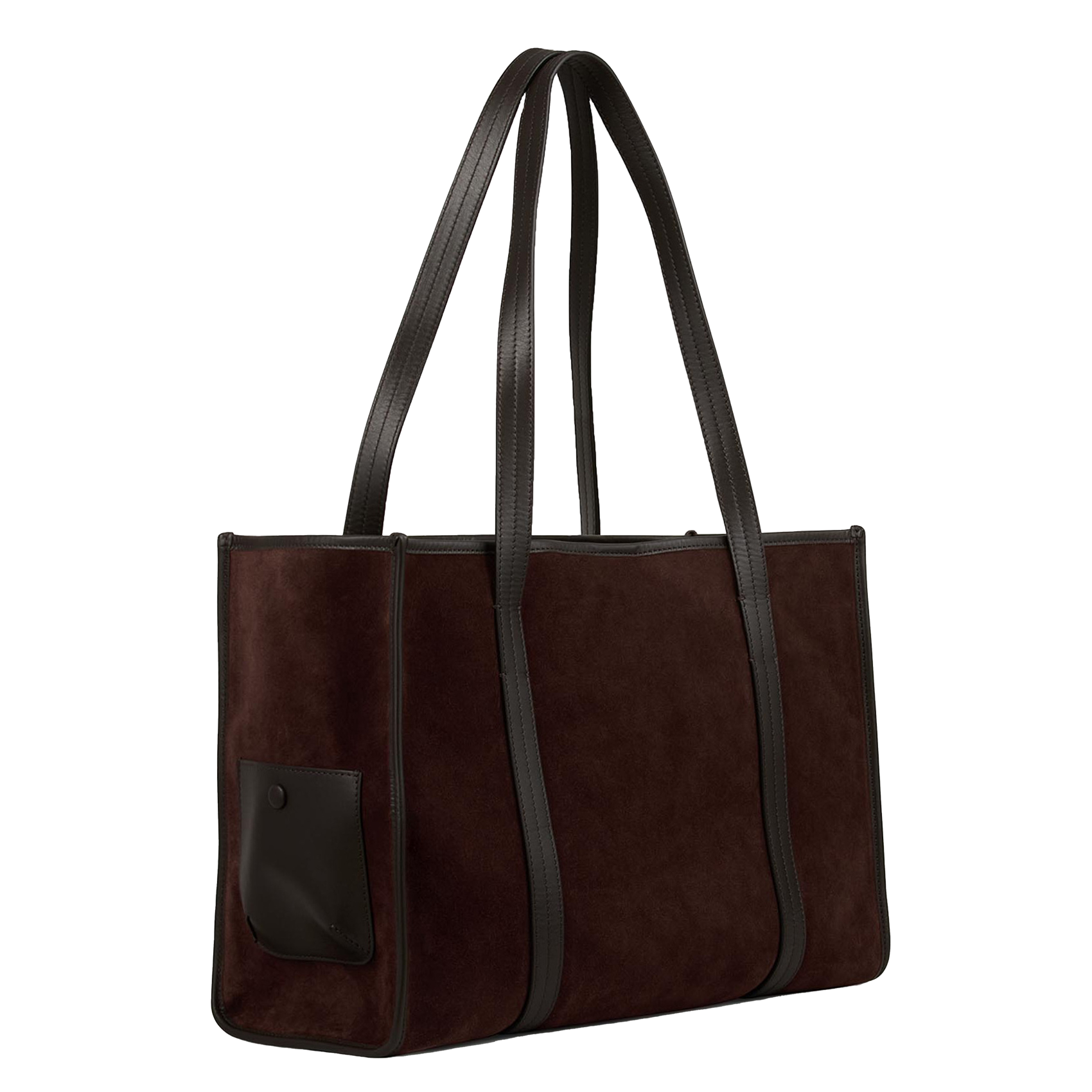 Sac cabas en cuir SANDRO Marron