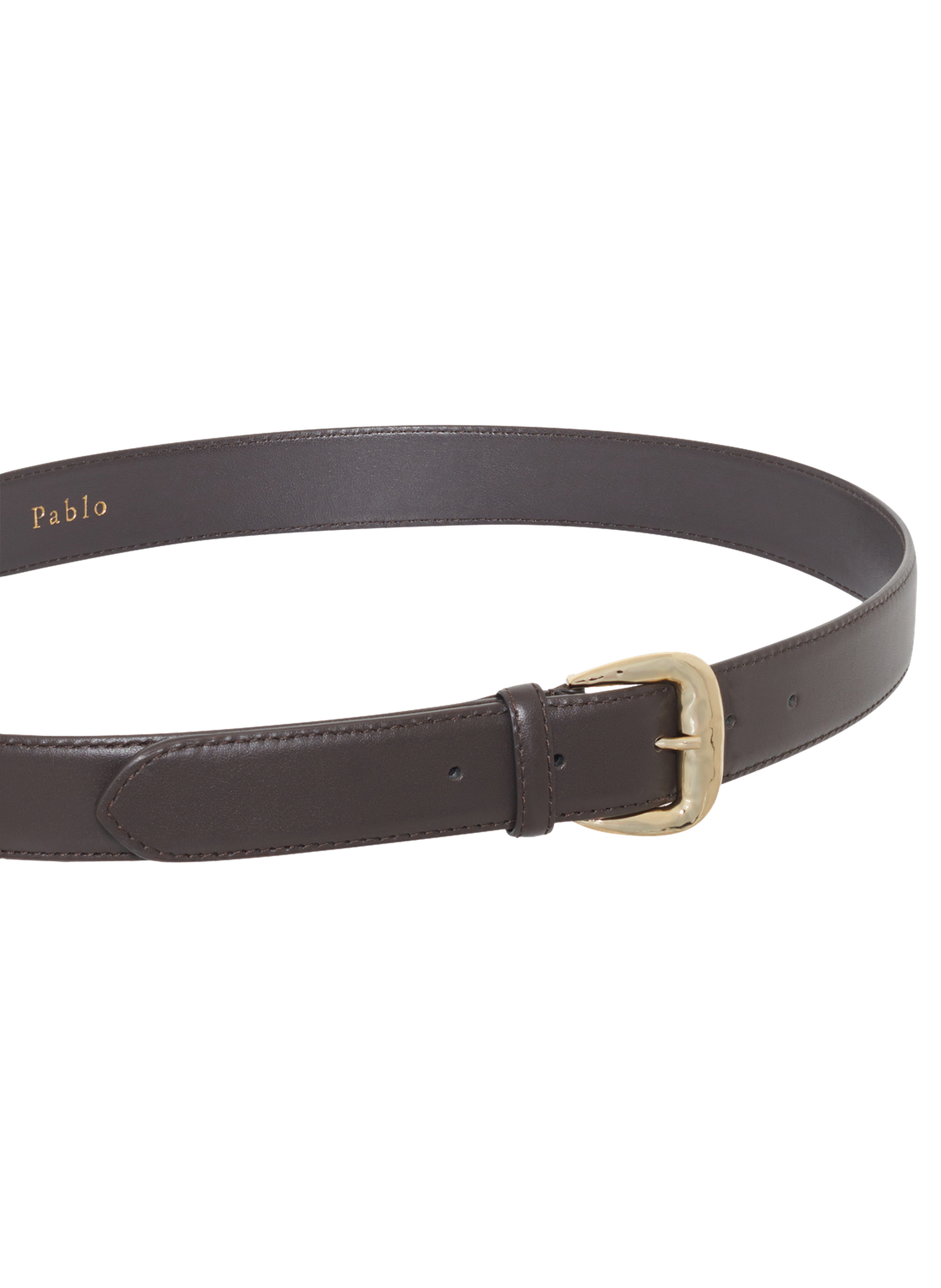 Ceinture en cuir - isra PABLO Marron