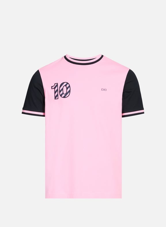 T-shirt bicolore en coton Rose by EDEN PARK EDEN PARK T-shirt bicolore en coton Rose