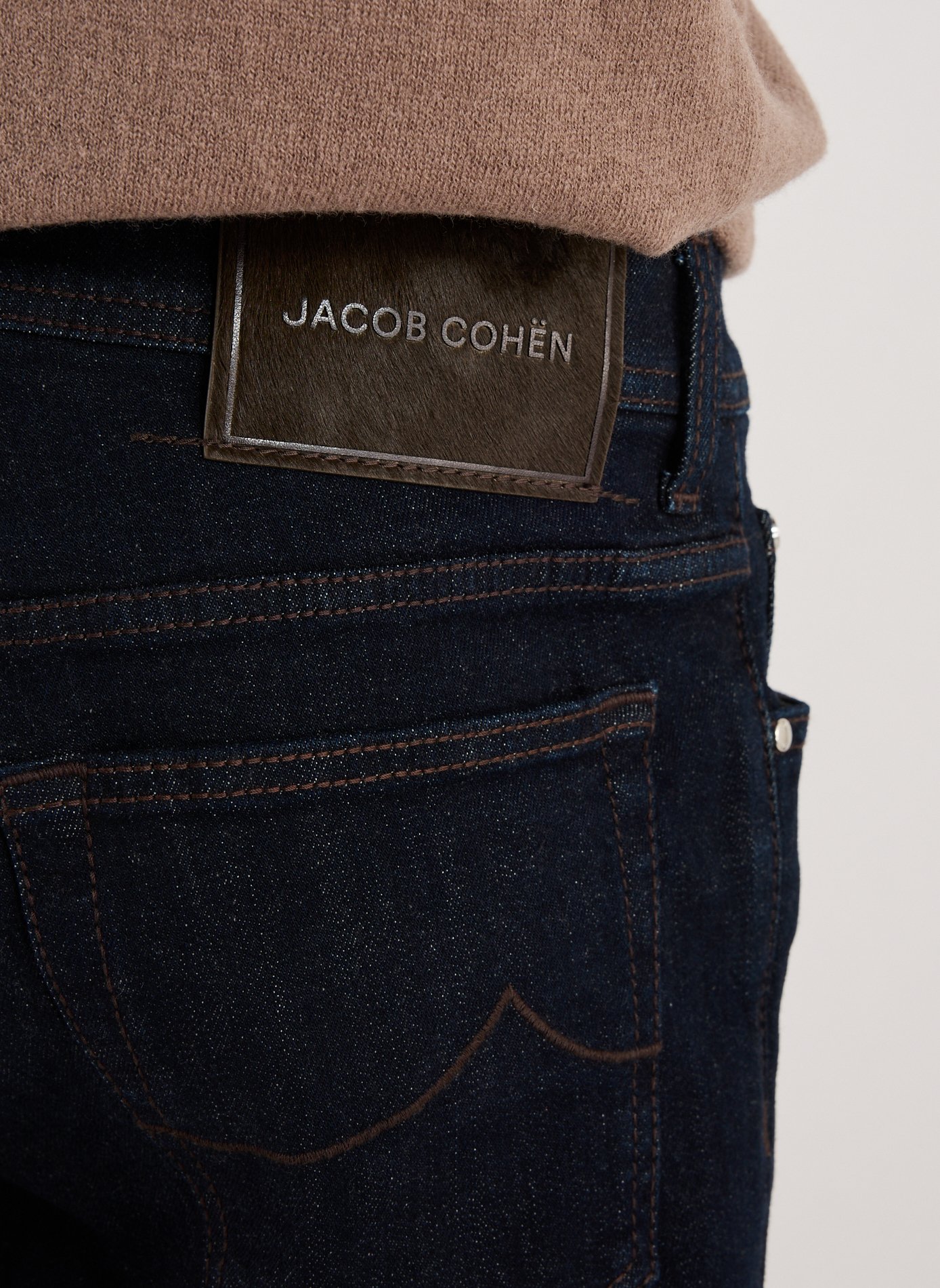 Cotton-blend slim-fit jeans JACOB COHEN Blue