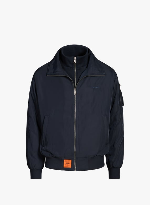 Bomber ample à col montant | Bleu by BOMBERS ORIGINAL Bomber ample à col montant Bleu