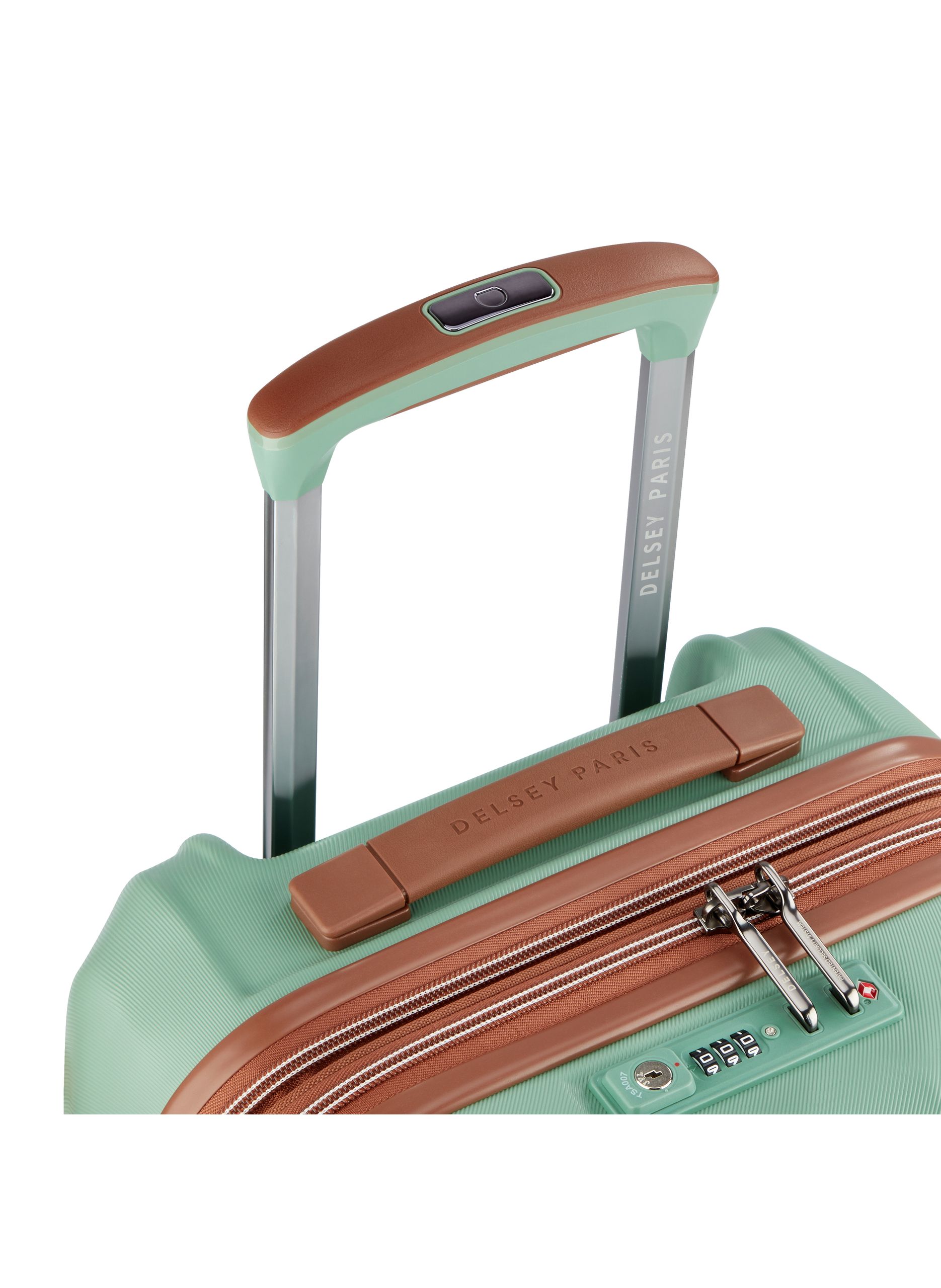 Valise cabine rigide taille s - carrousel 2 DELSEY PARIS Vert